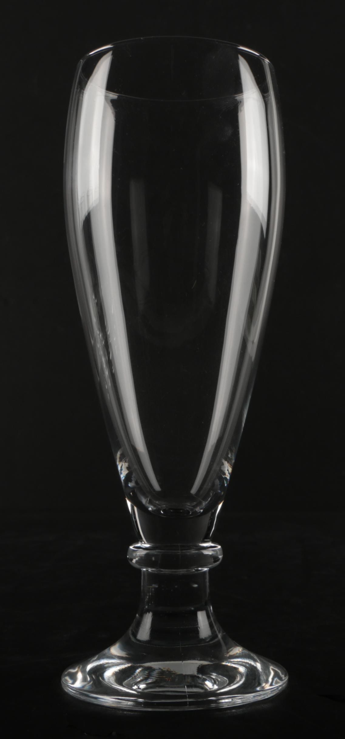 Six Crystal Pilsner Beer Glasses