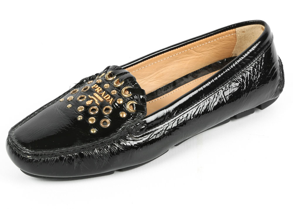 Prada Patent Leather Driving Moccasins
