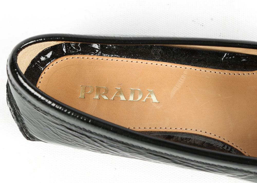 Prada Patent Leather Driving Moccasins