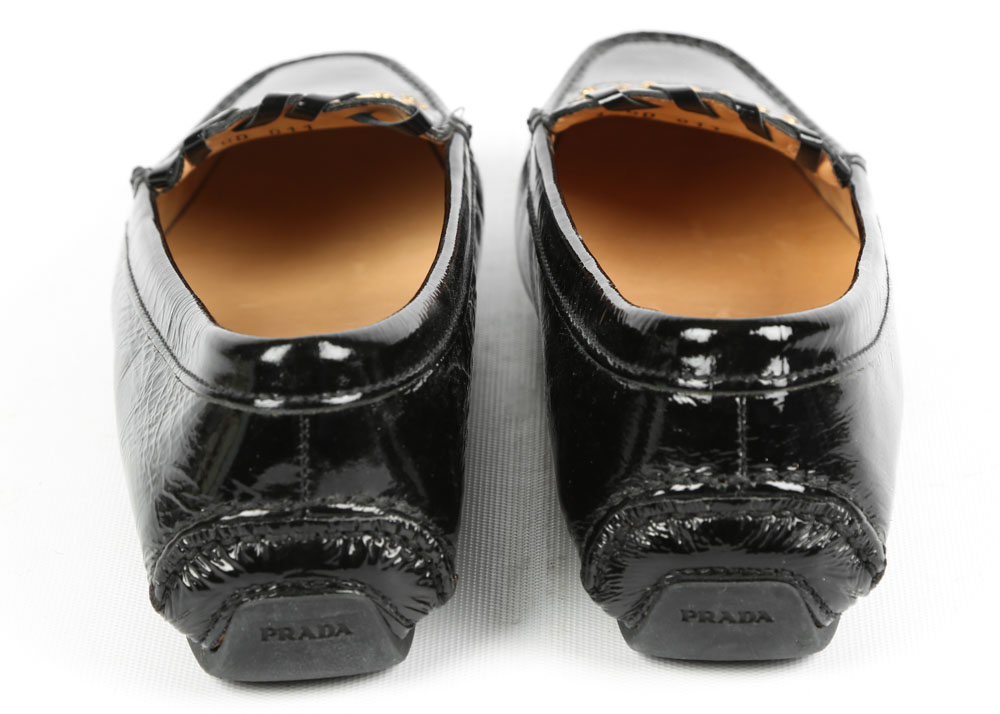 Prada Patent Leather Driving Moccasins