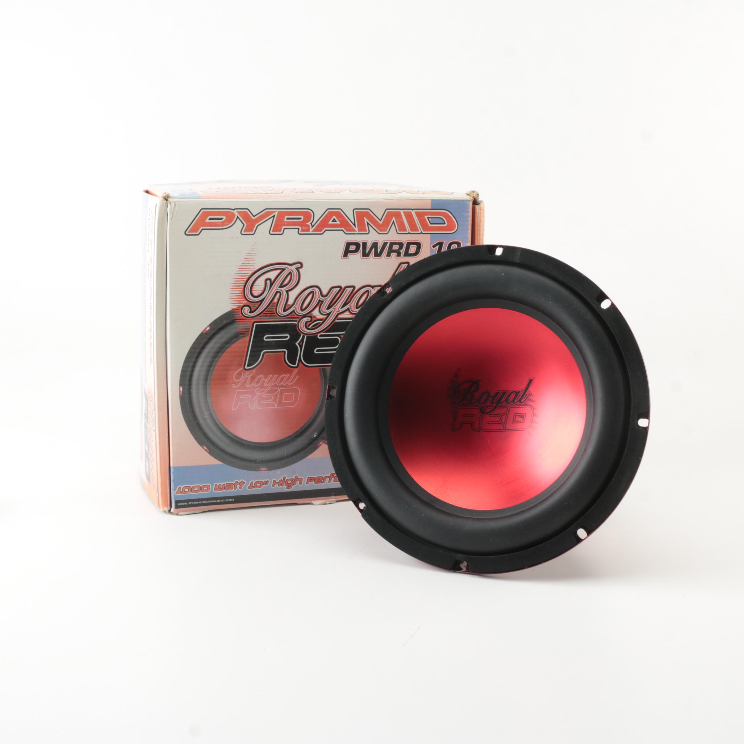 Pyramid PWRD10 "Royal Red" Car Subwoofer