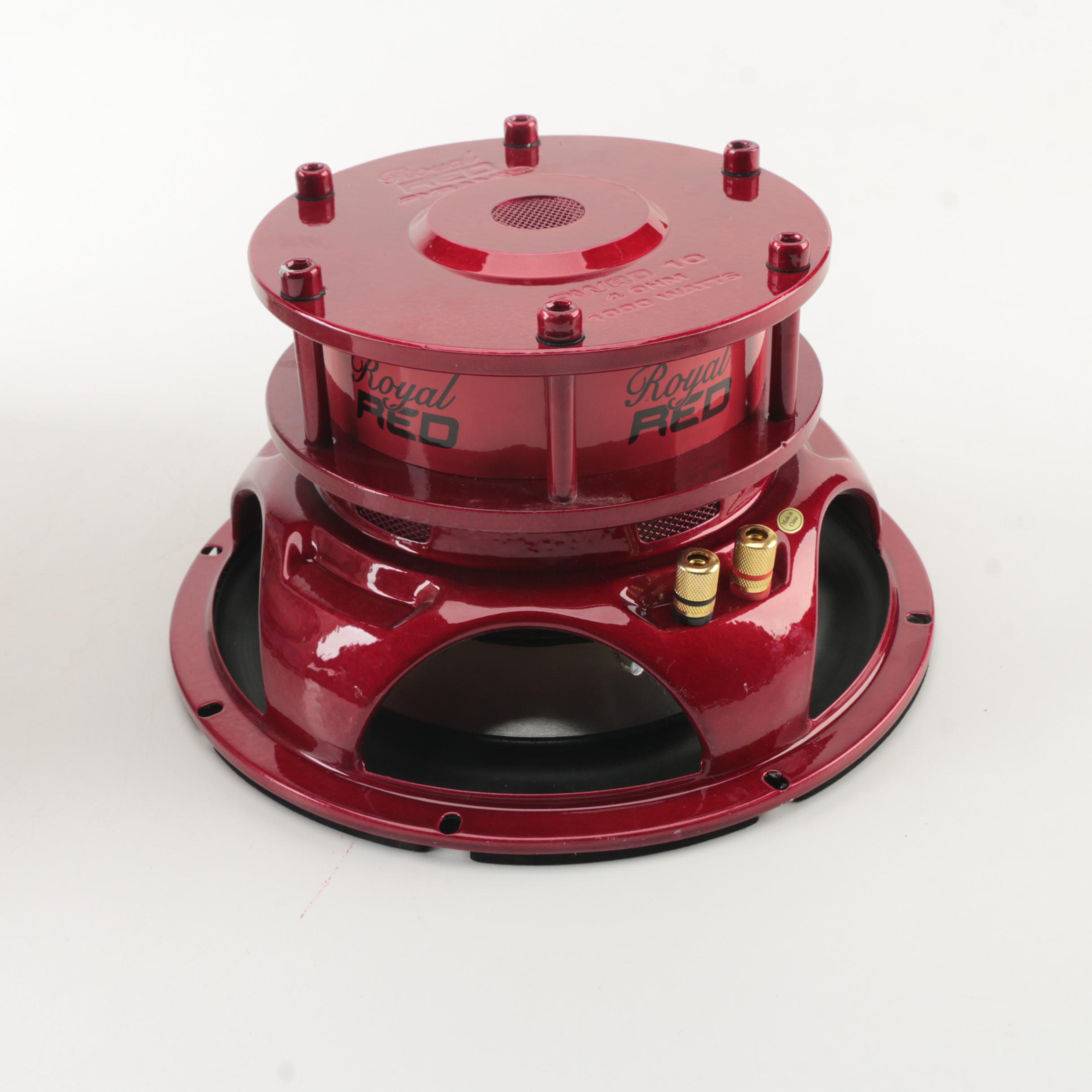 Pyramid PWRD10 "Royal Red" Car Subwoofer