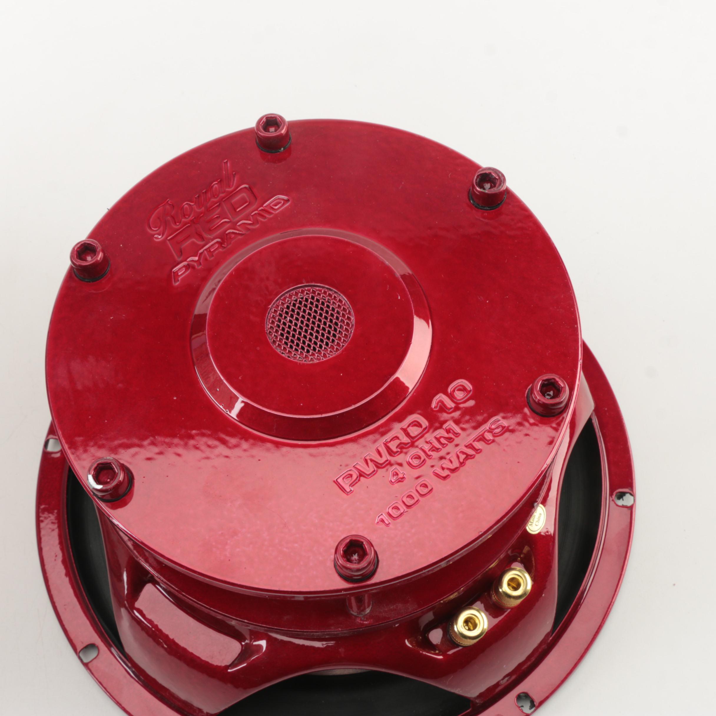 Pyramid PWRD10 "Royal Red" Car Subwoofer
