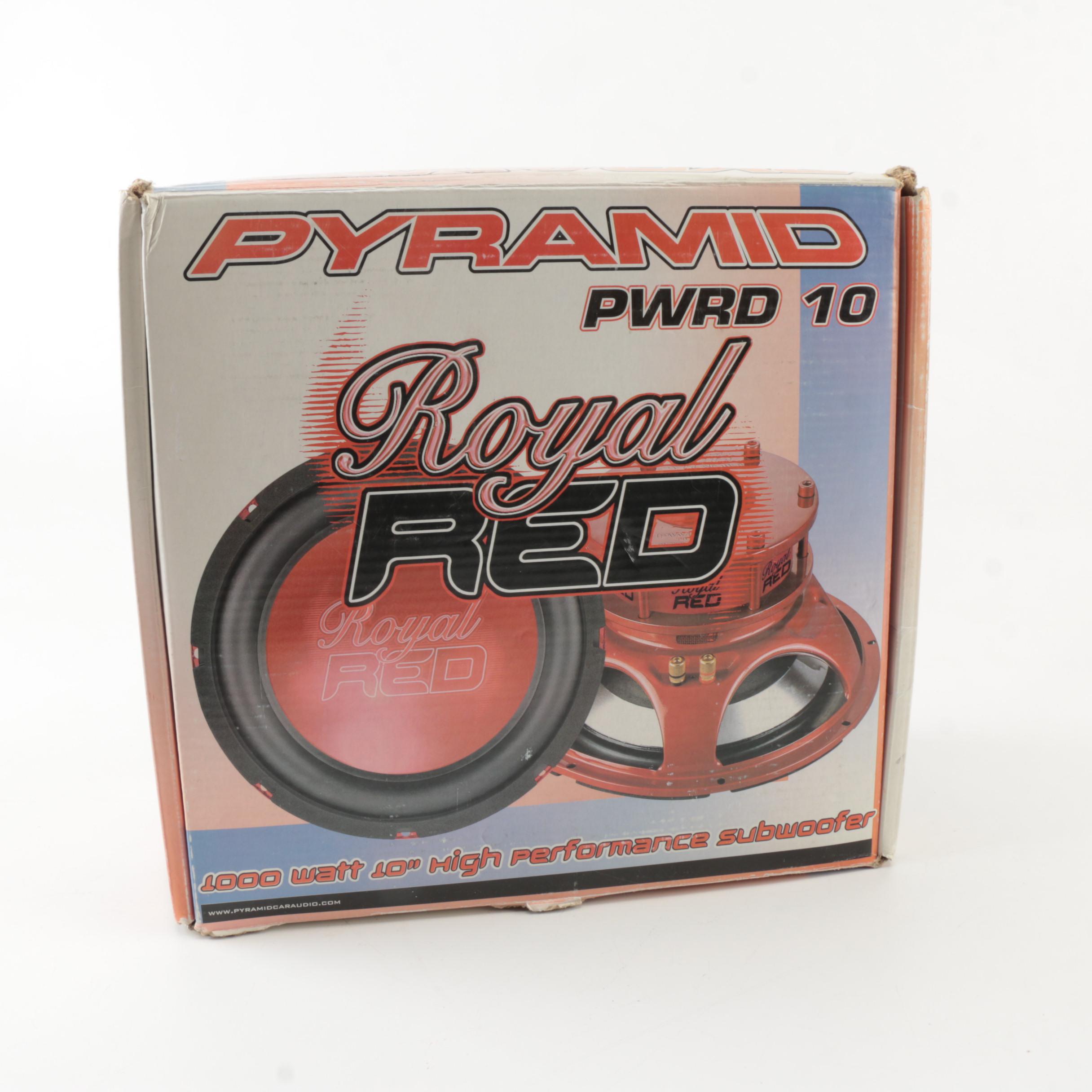 Pyramid PWRD10 "Royal Red" Car Subwoofer