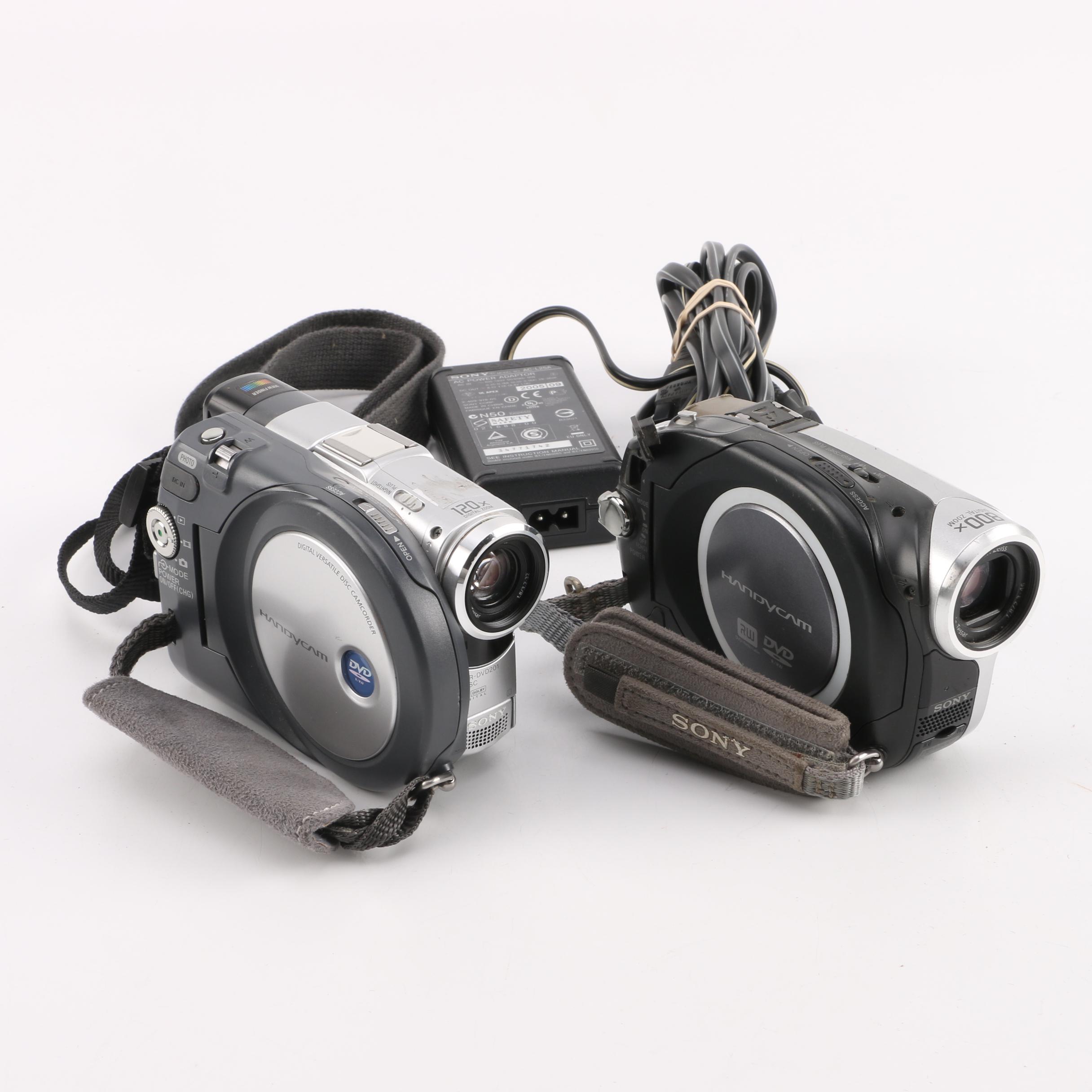 Sony "DCR-DVD92" and "DCR-DVD201" "Handycam" Video Cameras