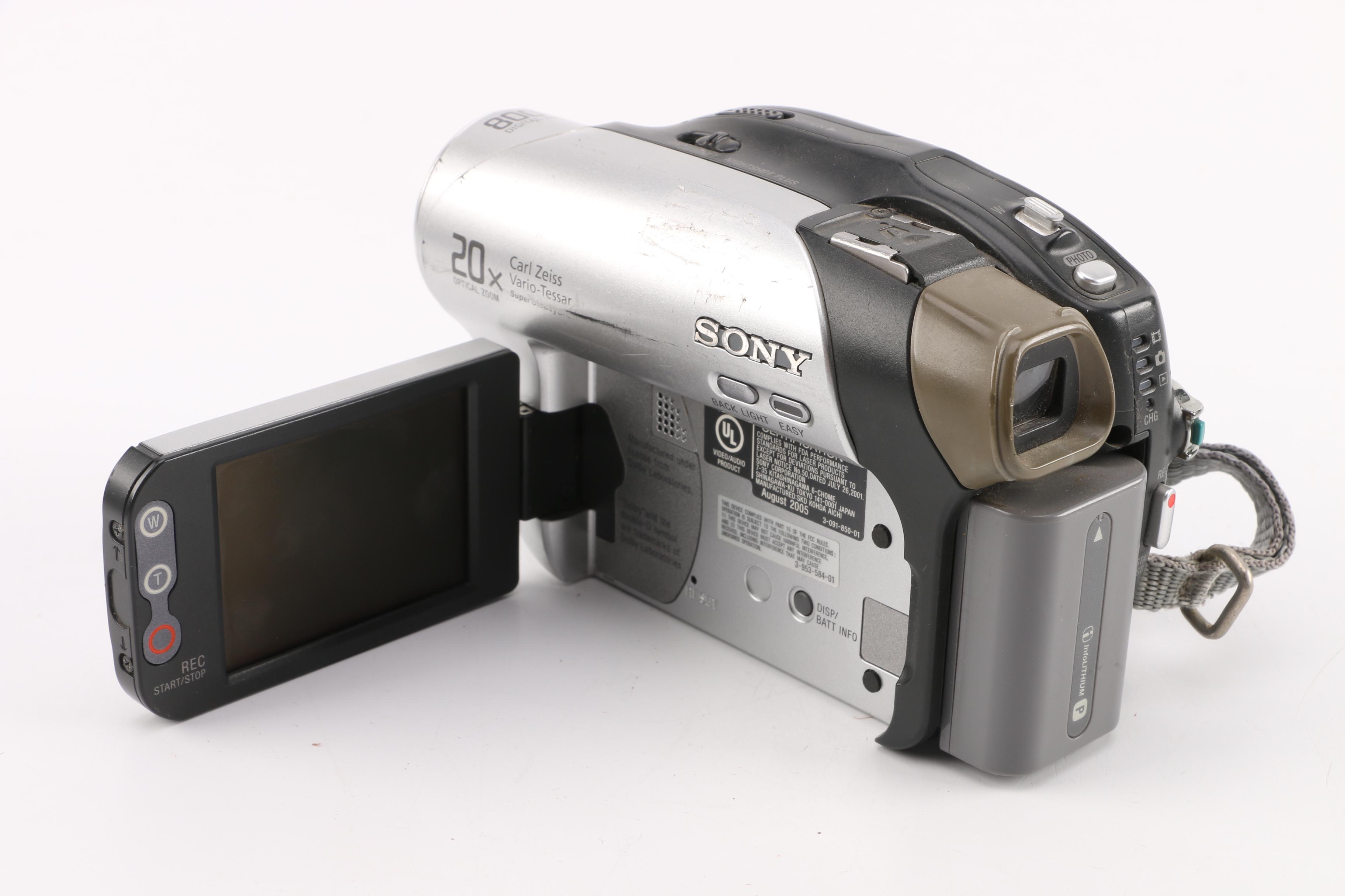 Sony "DCR-DVD92" and "DCR-DVD201" "Handycam" Video Cameras