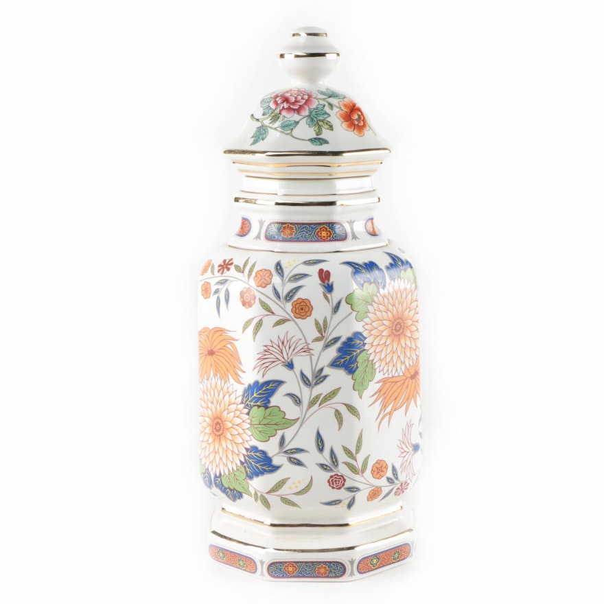 Imari Styled Porcelain Jar by V.V. Carraresi