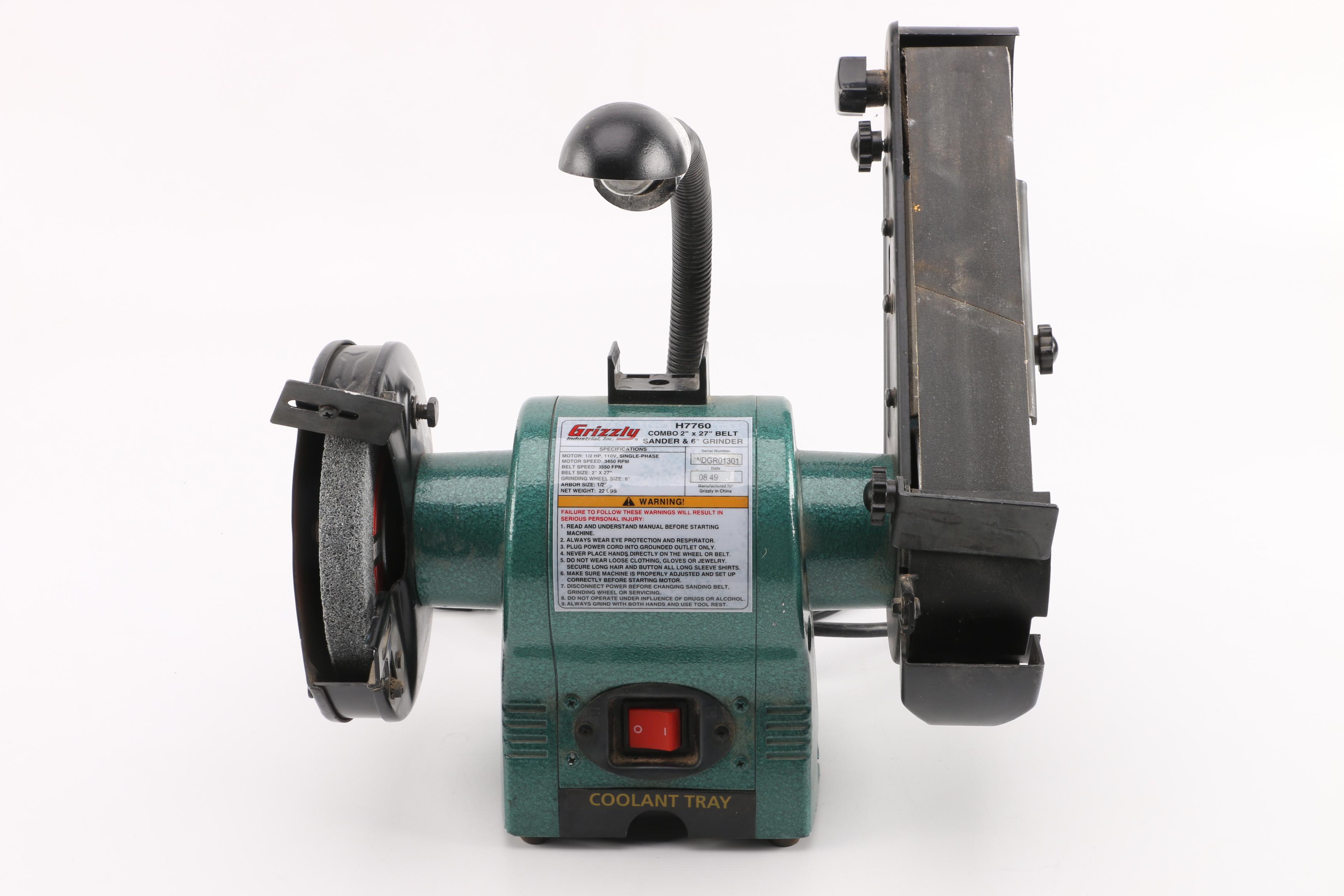 Grizzly Industrial Model H7760 Combination Belt Sander and Grinder