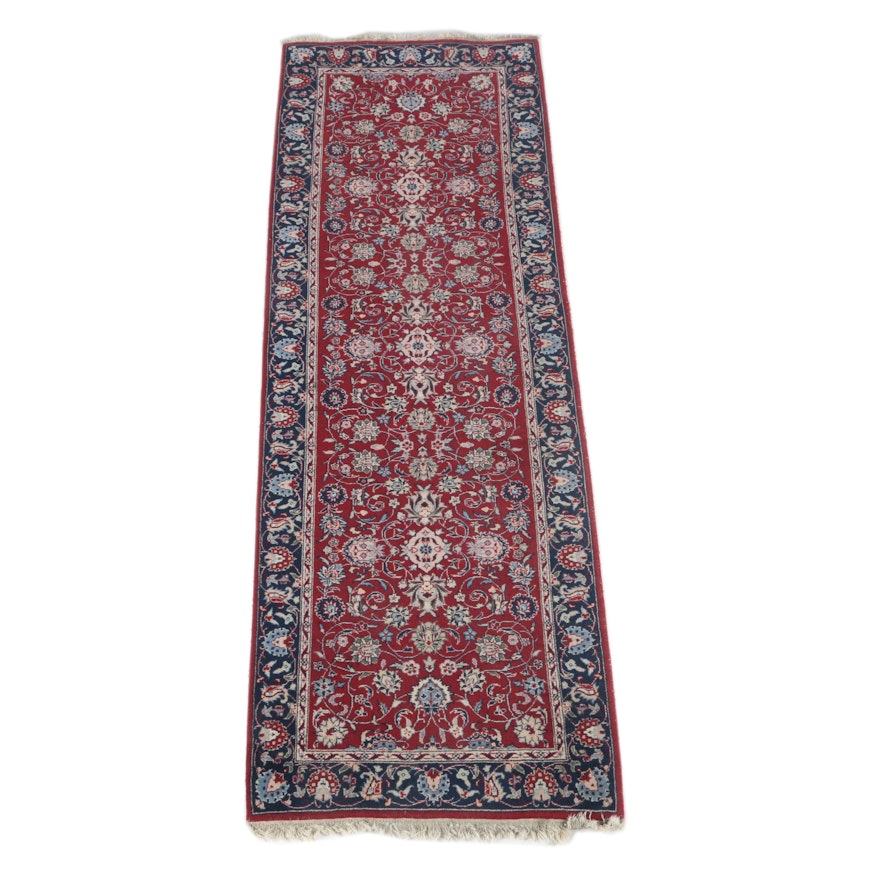 Hand-Knotted Indo-Persian Wool Carpet Runner