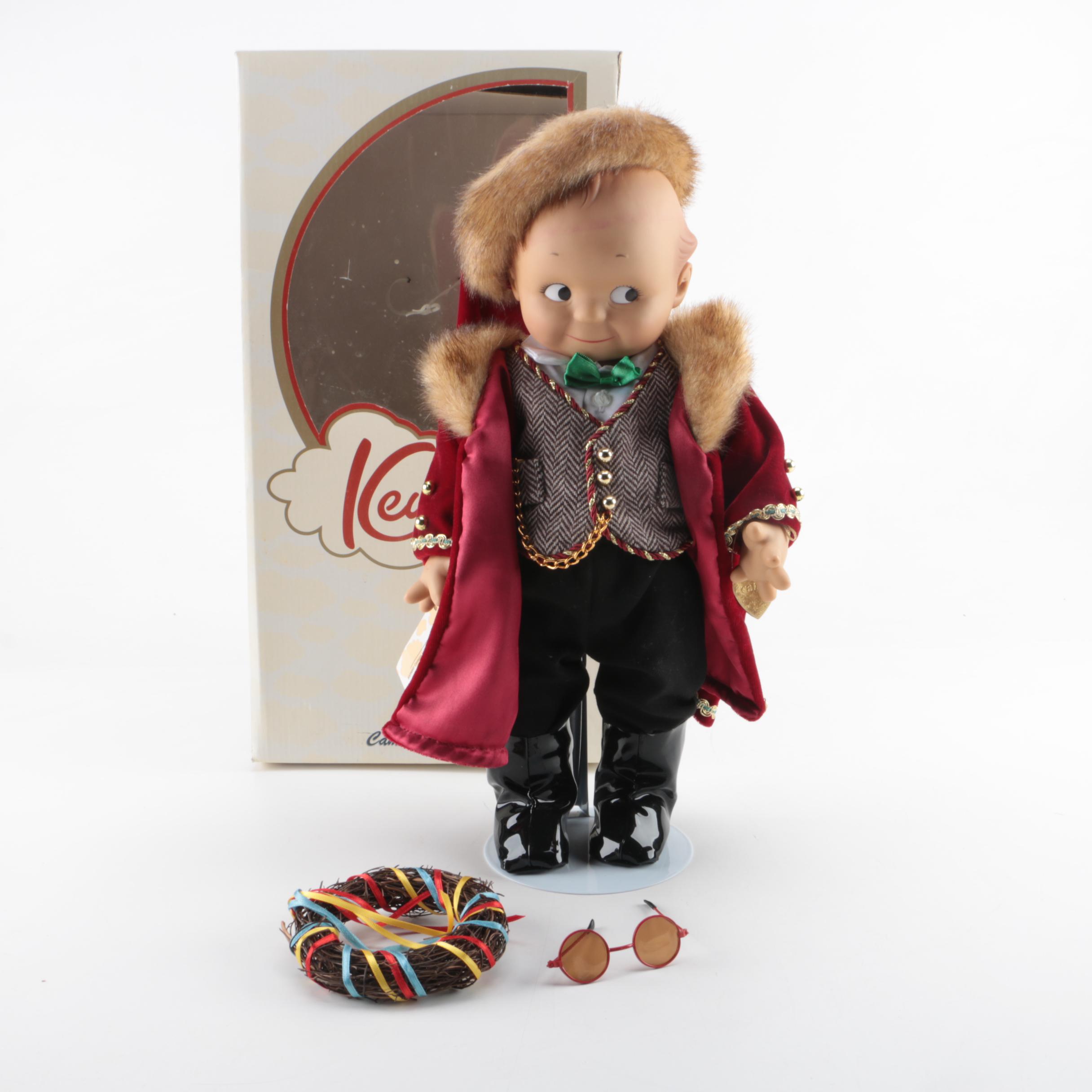 Vintage Cameo "Olde World Santa Kewpie" Vinyl Doll