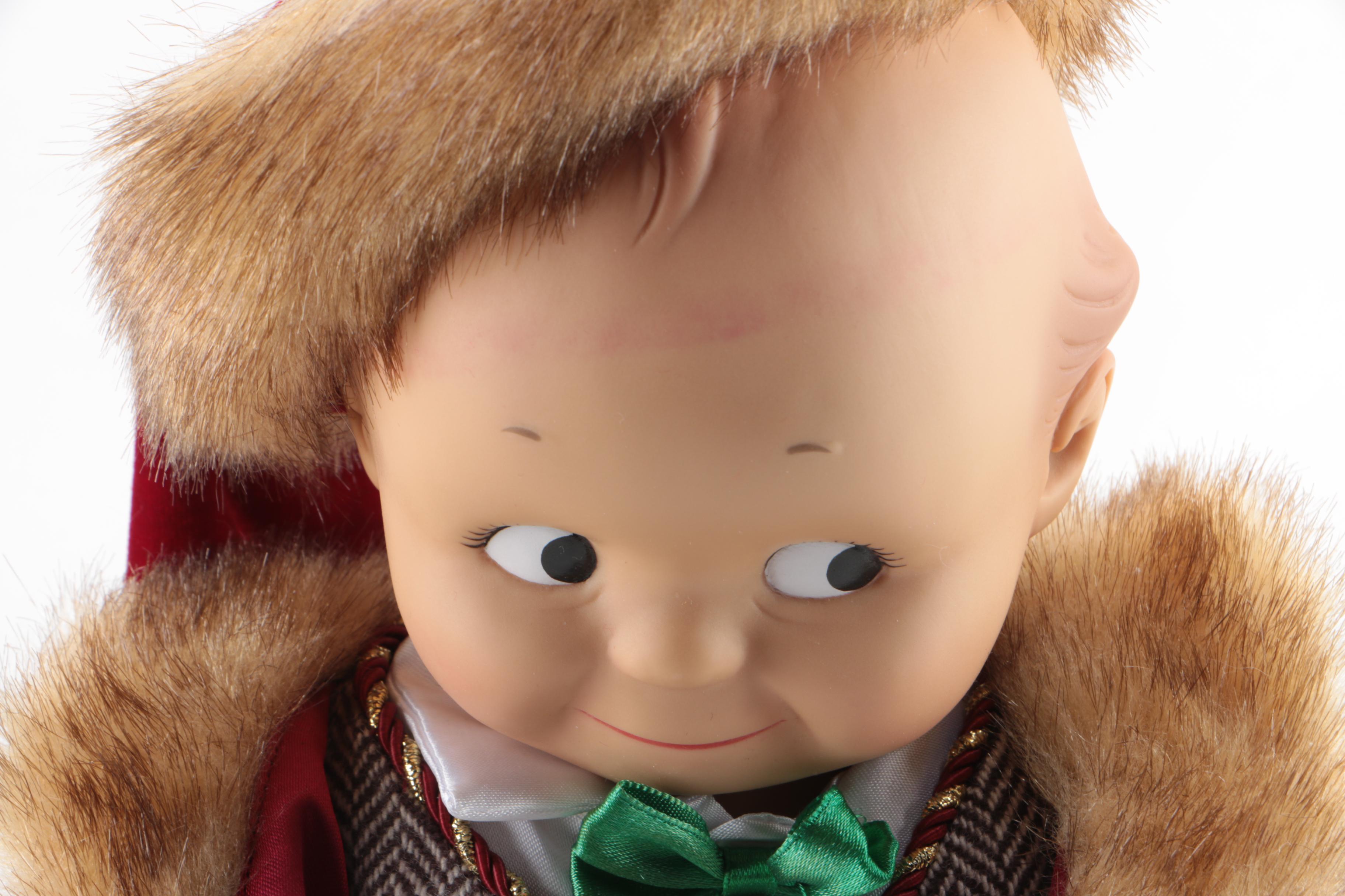 Vintage Cameo "Olde World Santa Kewpie" Vinyl Doll