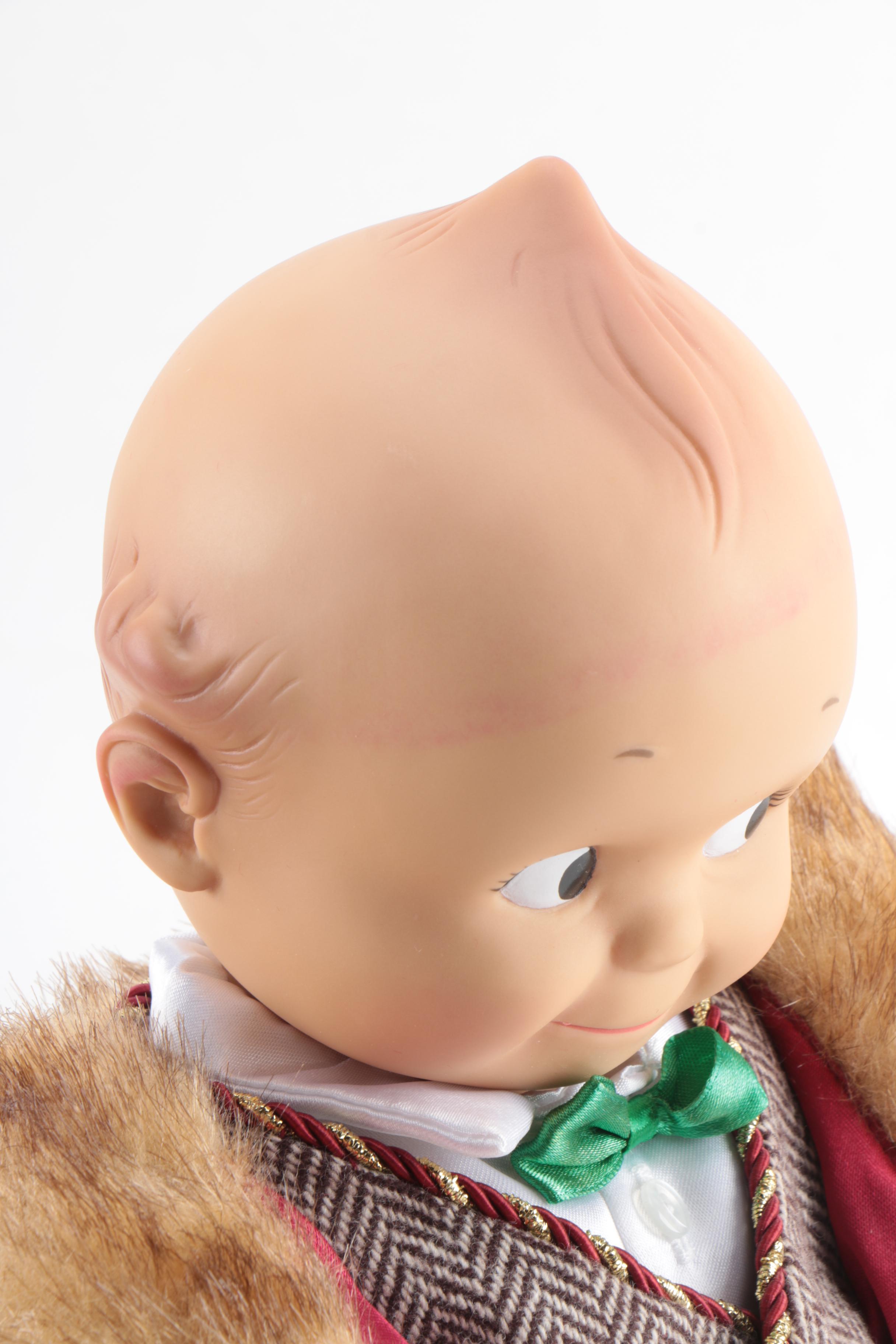 Vintage Cameo "Olde World Santa Kewpie" Vinyl Doll