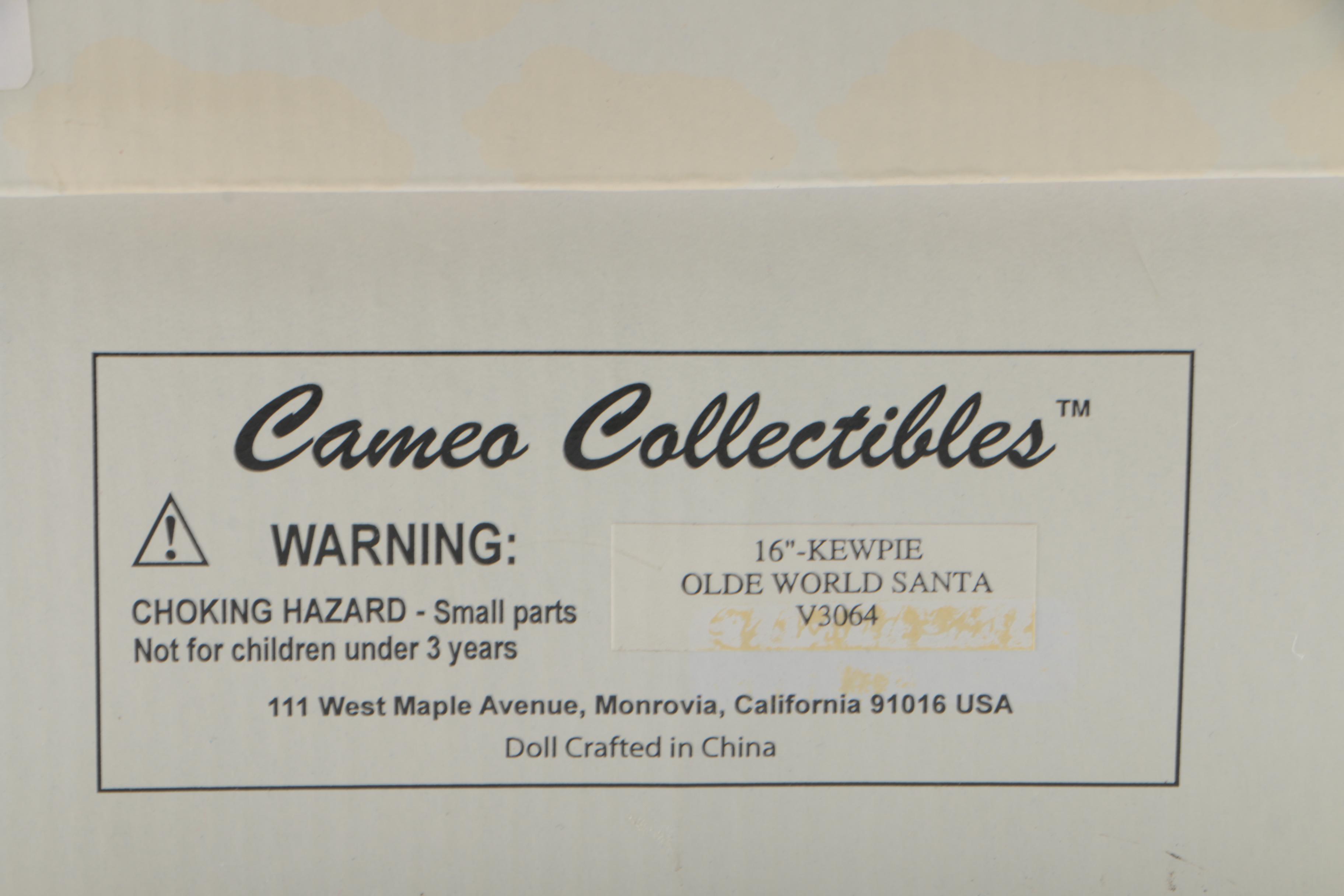 Vintage Cameo "Olde World Santa Kewpie" Vinyl Doll