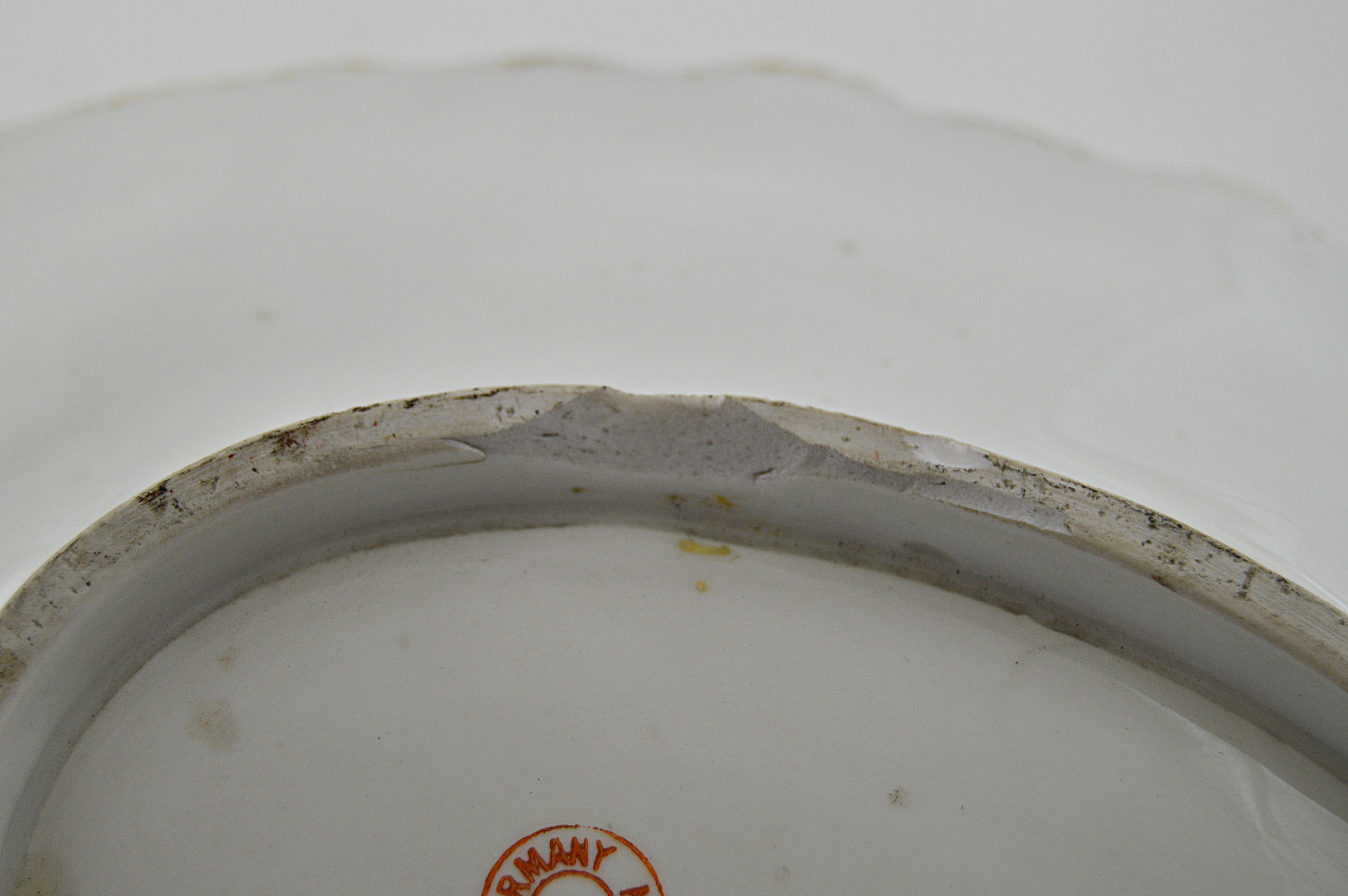 19th Century German Bowl with Flowers