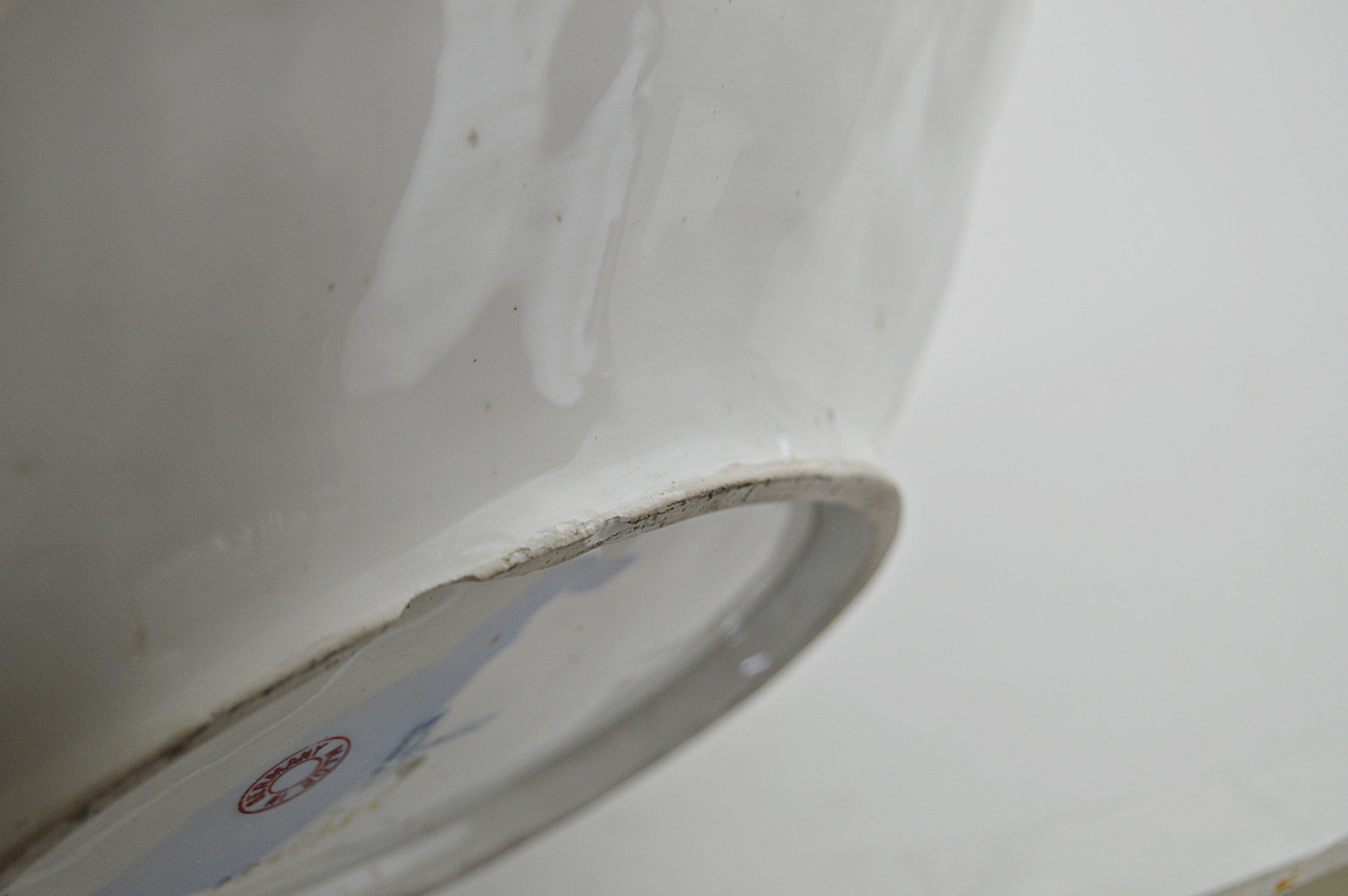 19th Century German Bowl with Flowers