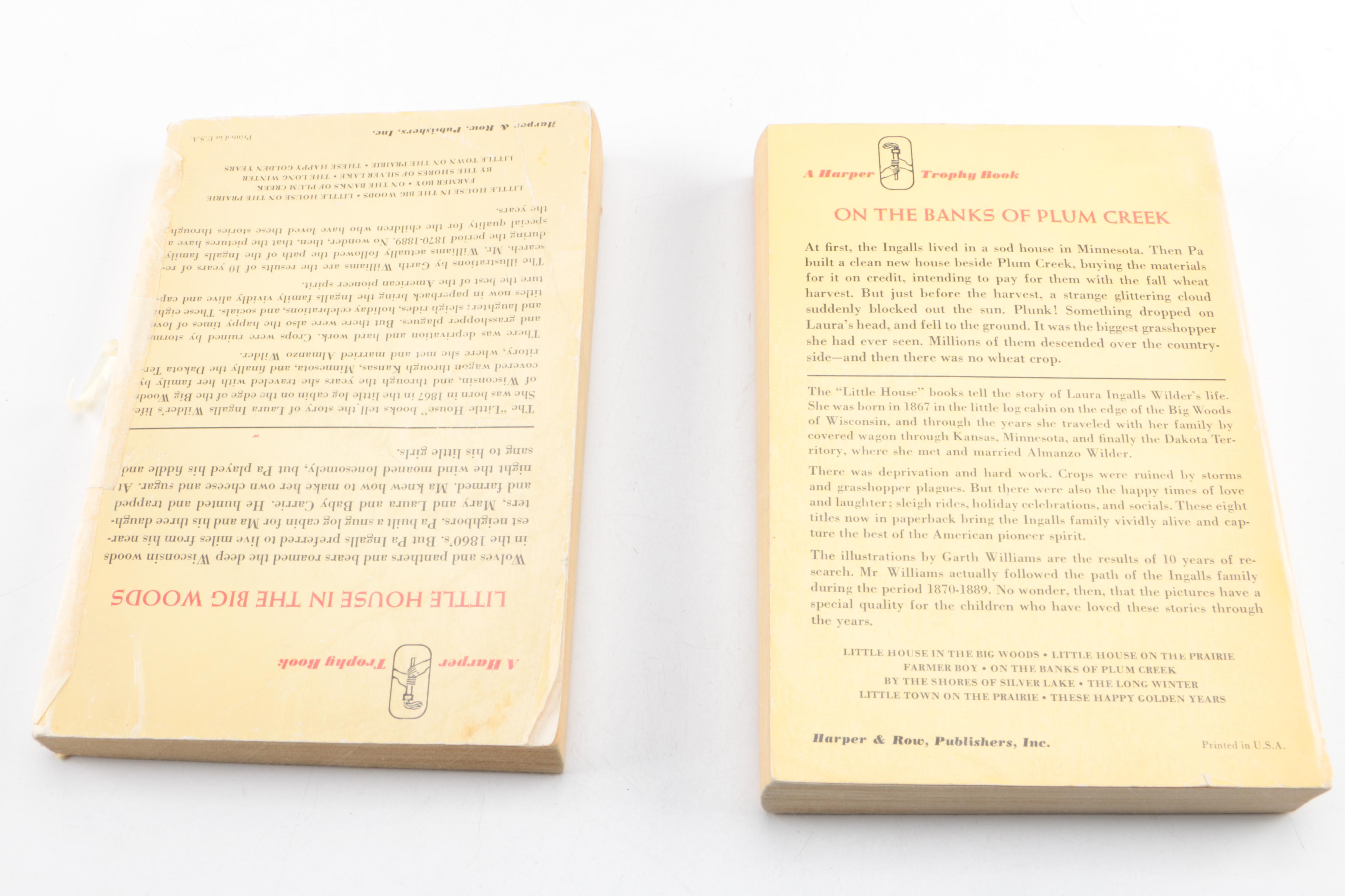 1971 "Little House on the Prairie" Paperback Books