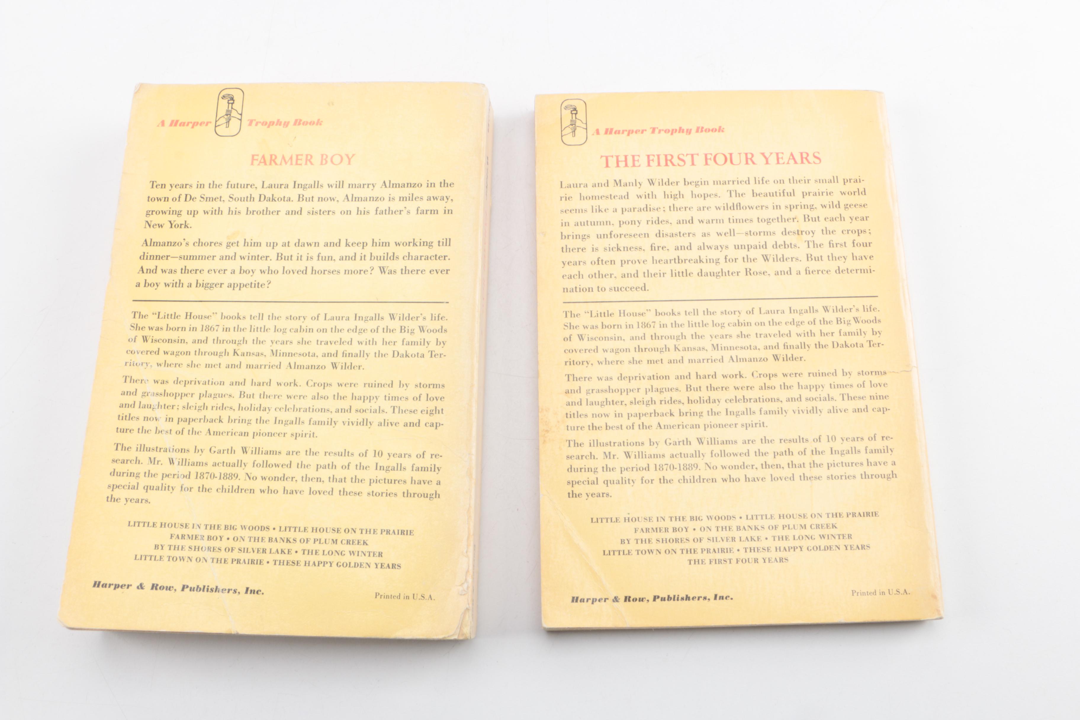 1971 "Little House on the Prairie" Paperback Books