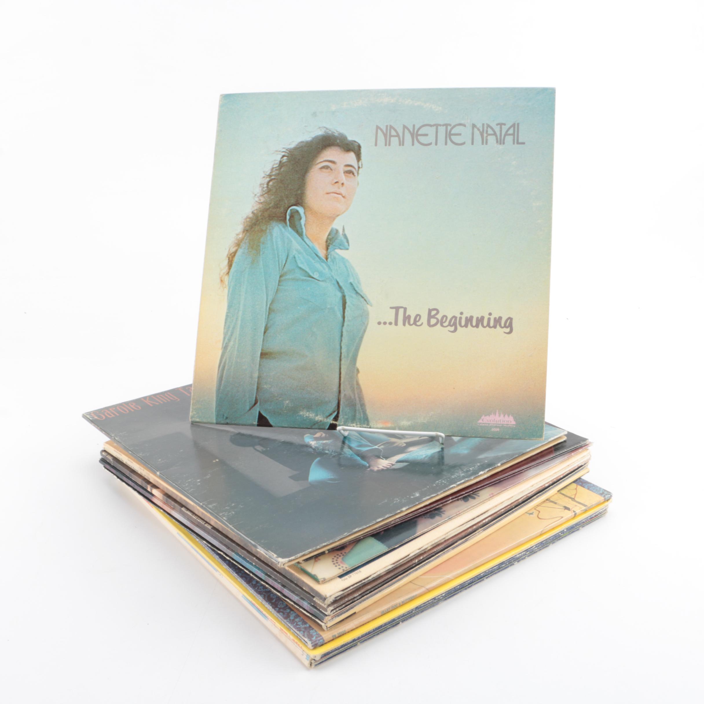 Nanette Natal, Carole King, Linda Ronstadt, Anne Murray, and Heart LPs