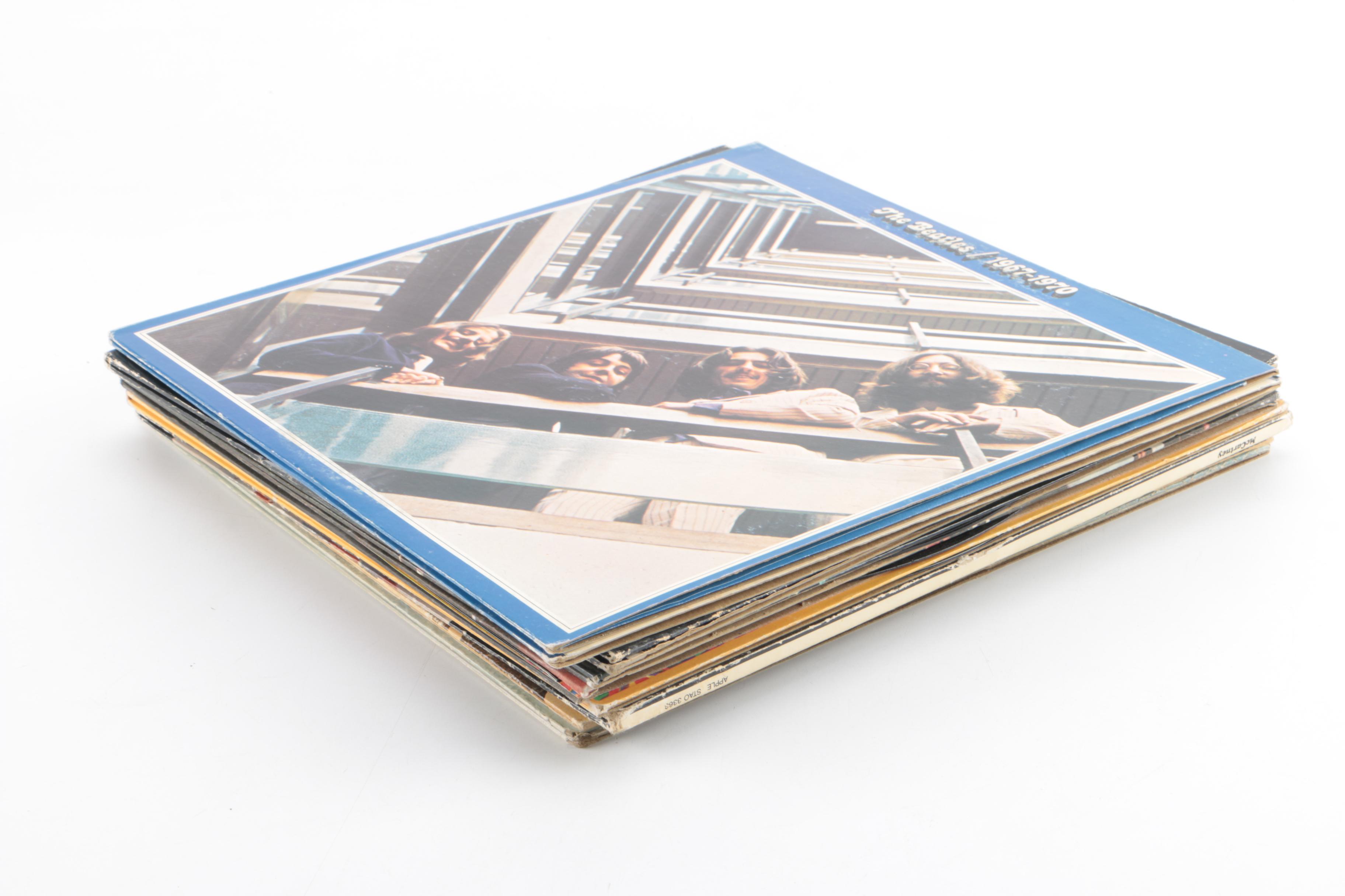 Beatles, Paul McCartney, and John Lennon LPs Including "Let It Be" and "Imagine"