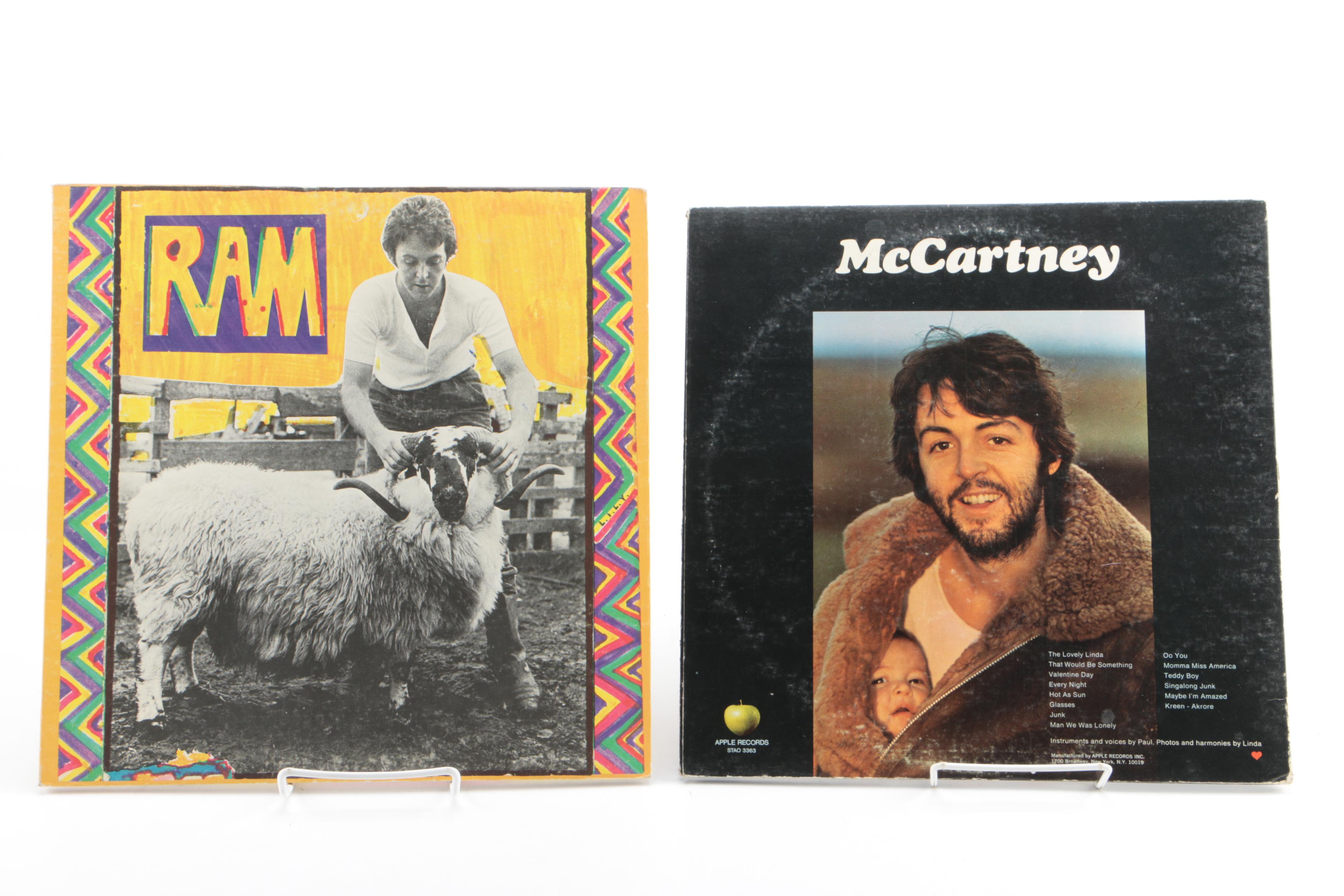 Beatles, Paul McCartney, and John Lennon LPs Including "Let It Be" and "Imagine"