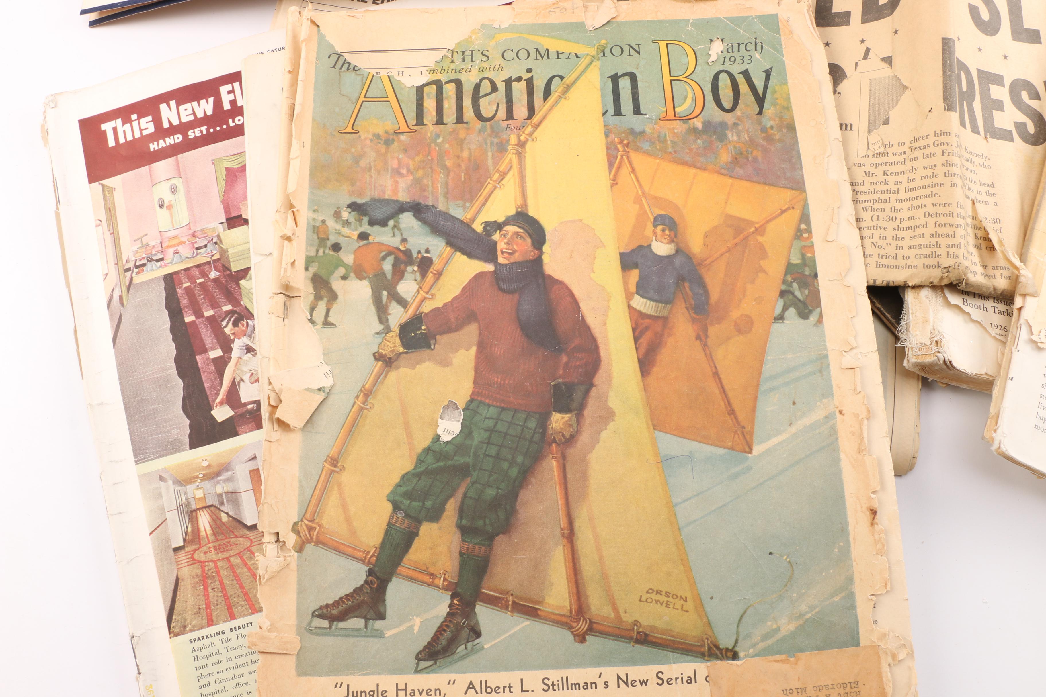 Vintage Political Memorabilia, Records, Newspapers and Ephemera