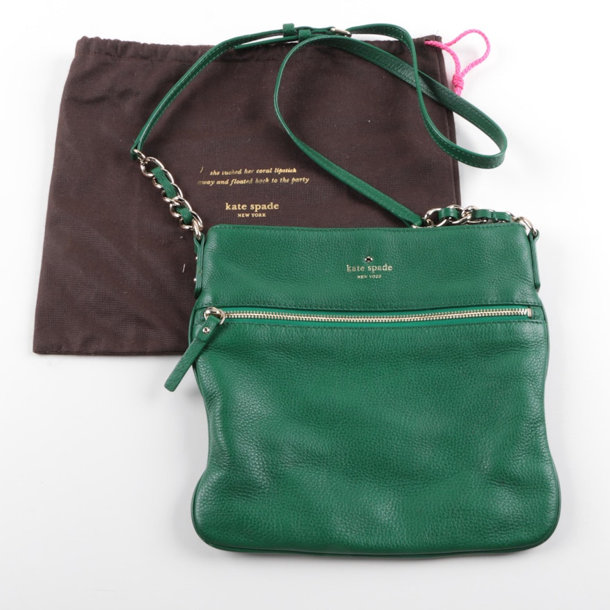 Kate Spade Green Leather Crossbody Bag