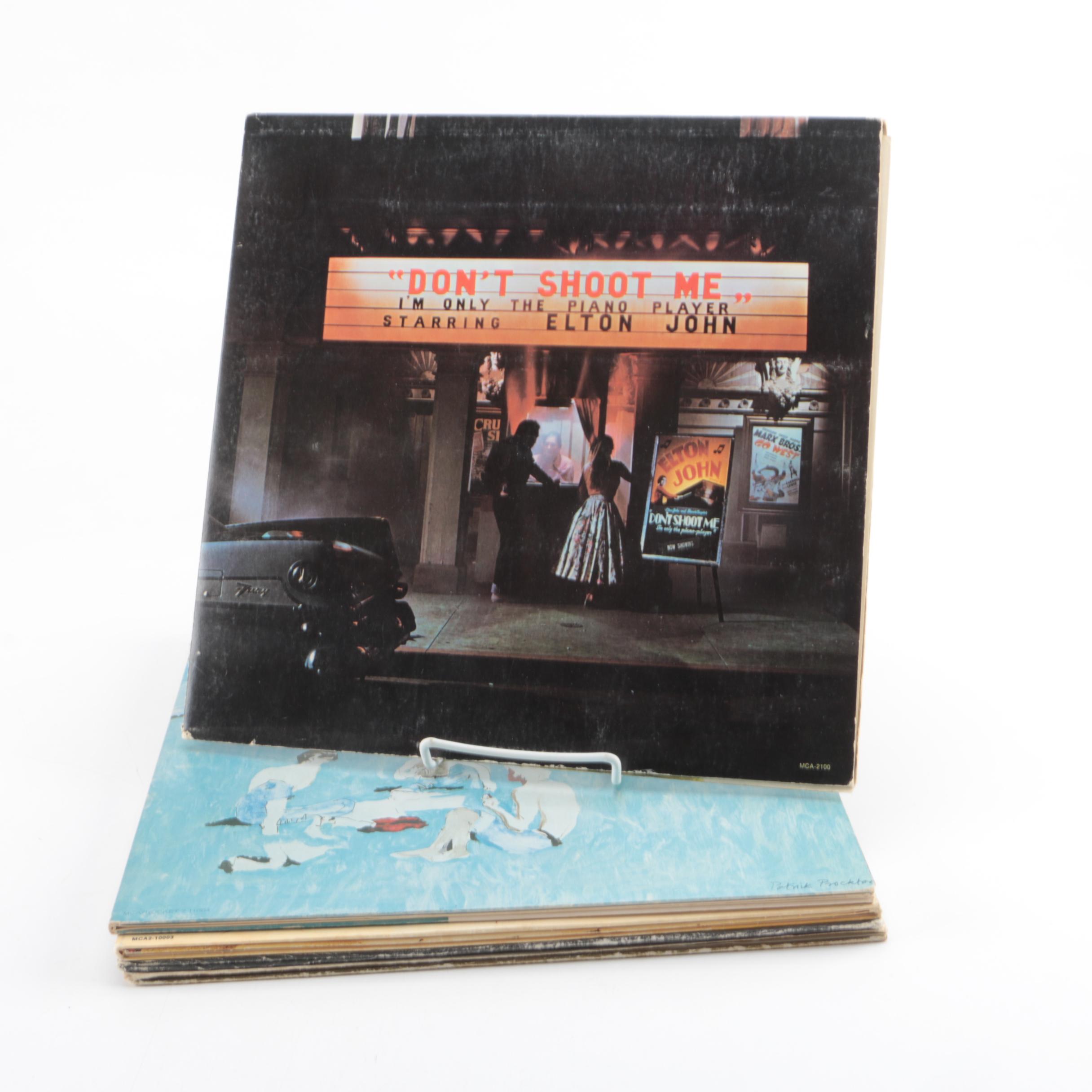 Elton John, Ten Years After, and Rare Earth LPs