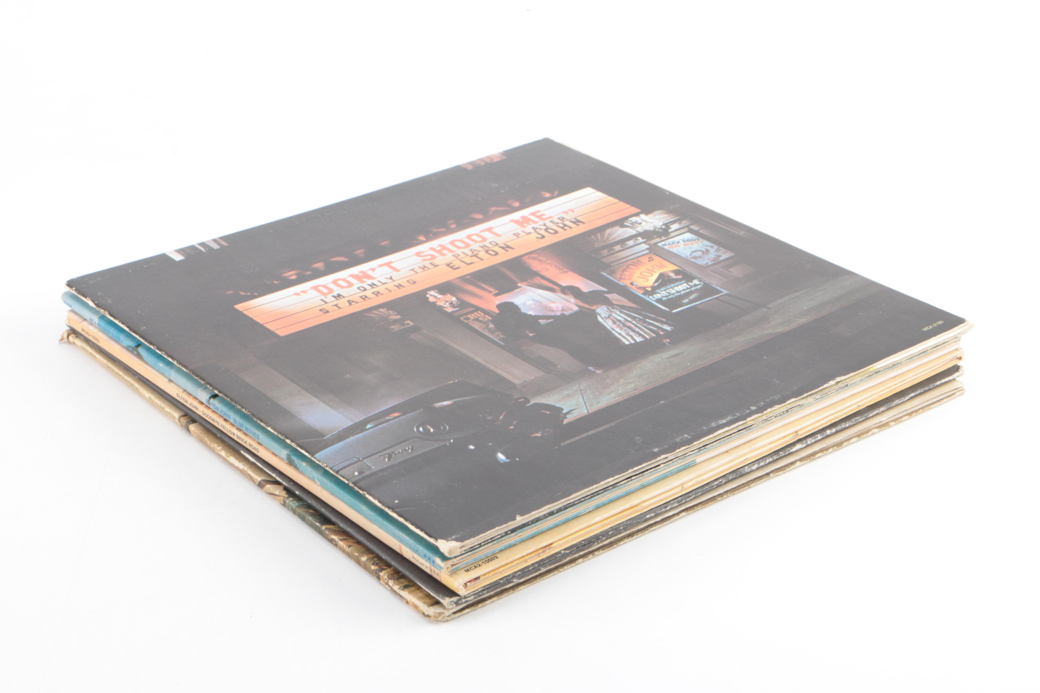 Elton John, Ten Years After, and Rare Earth LPs