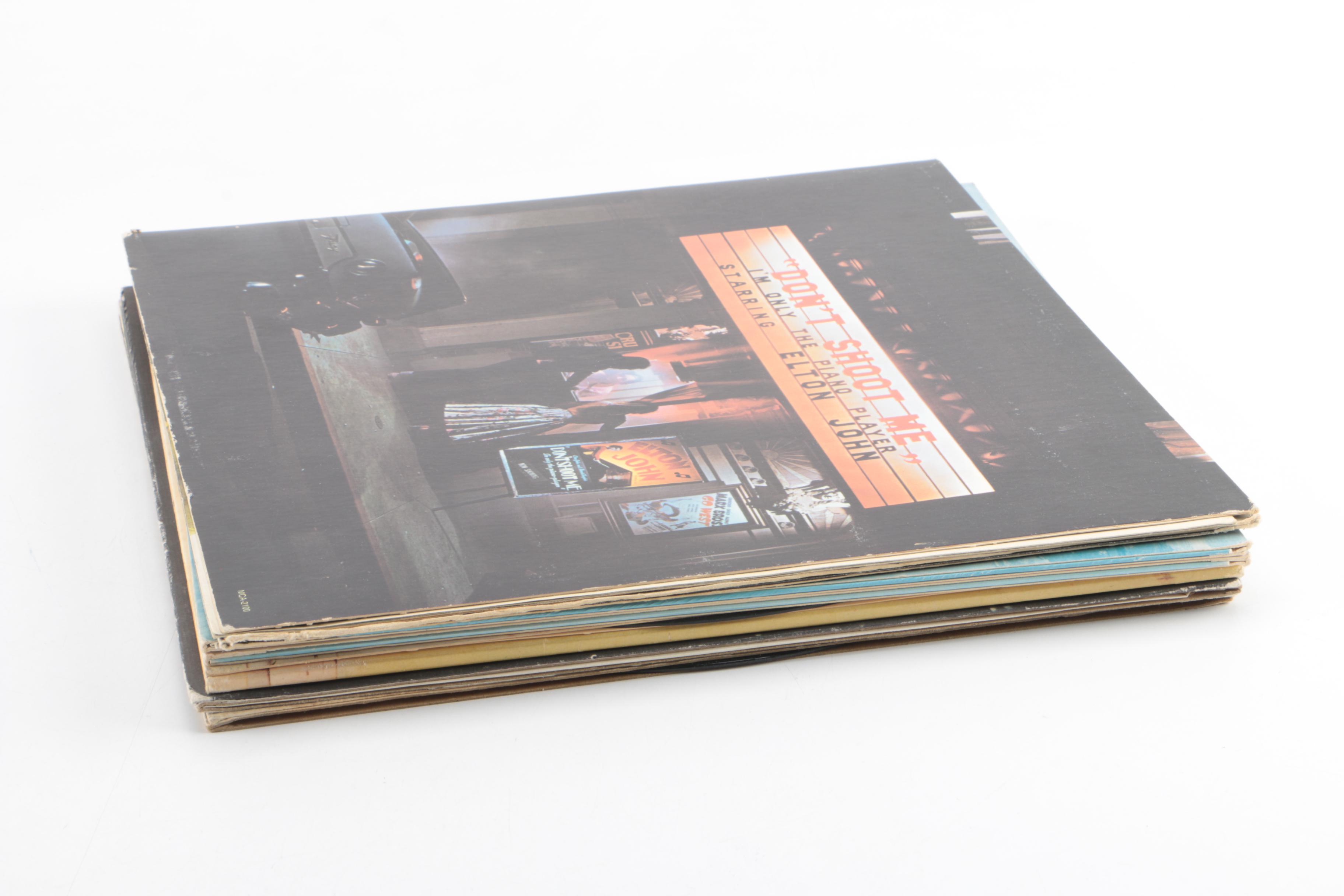 Elton John, Ten Years After, and Rare Earth LPs