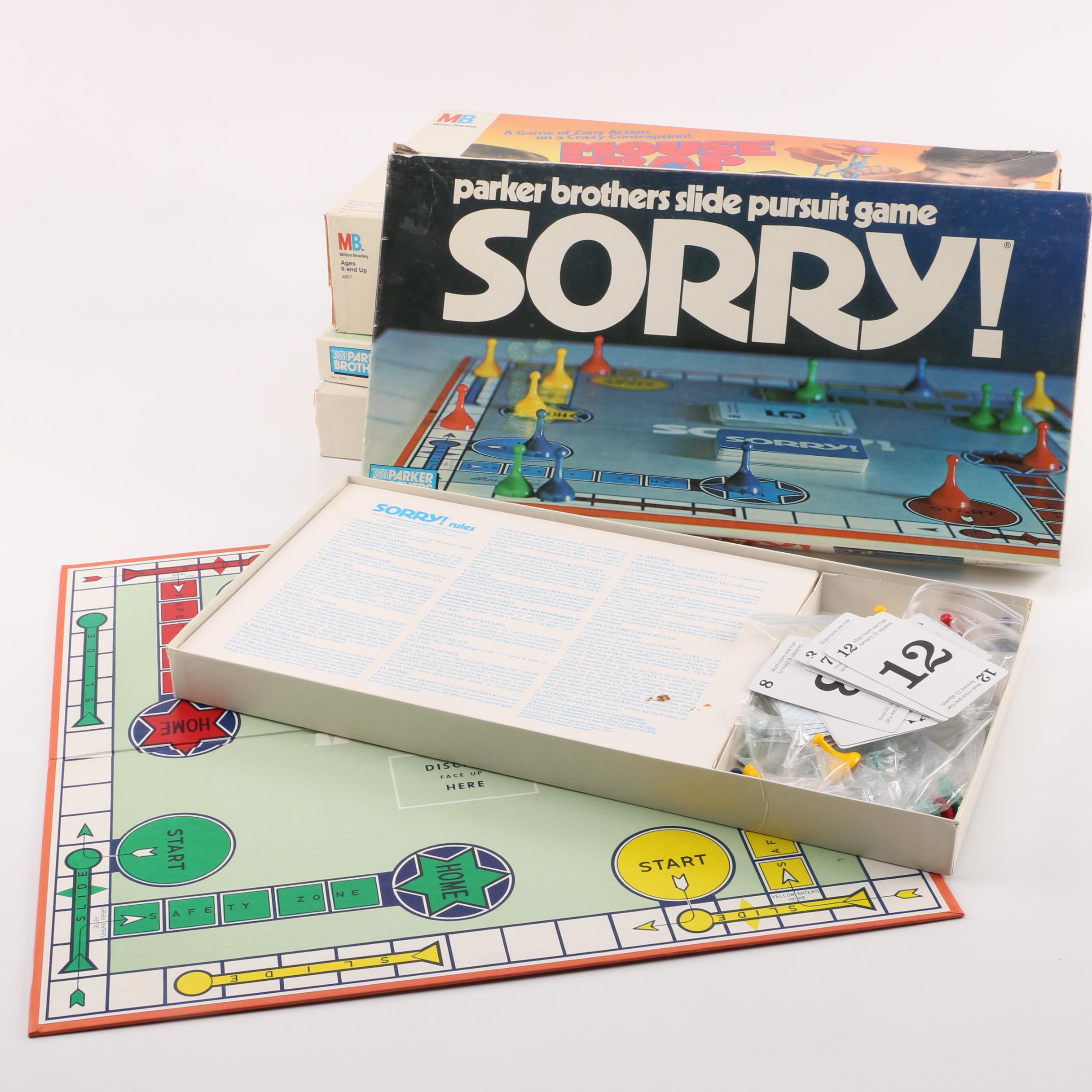 Collection of Vintage Board Games Including "Twister"