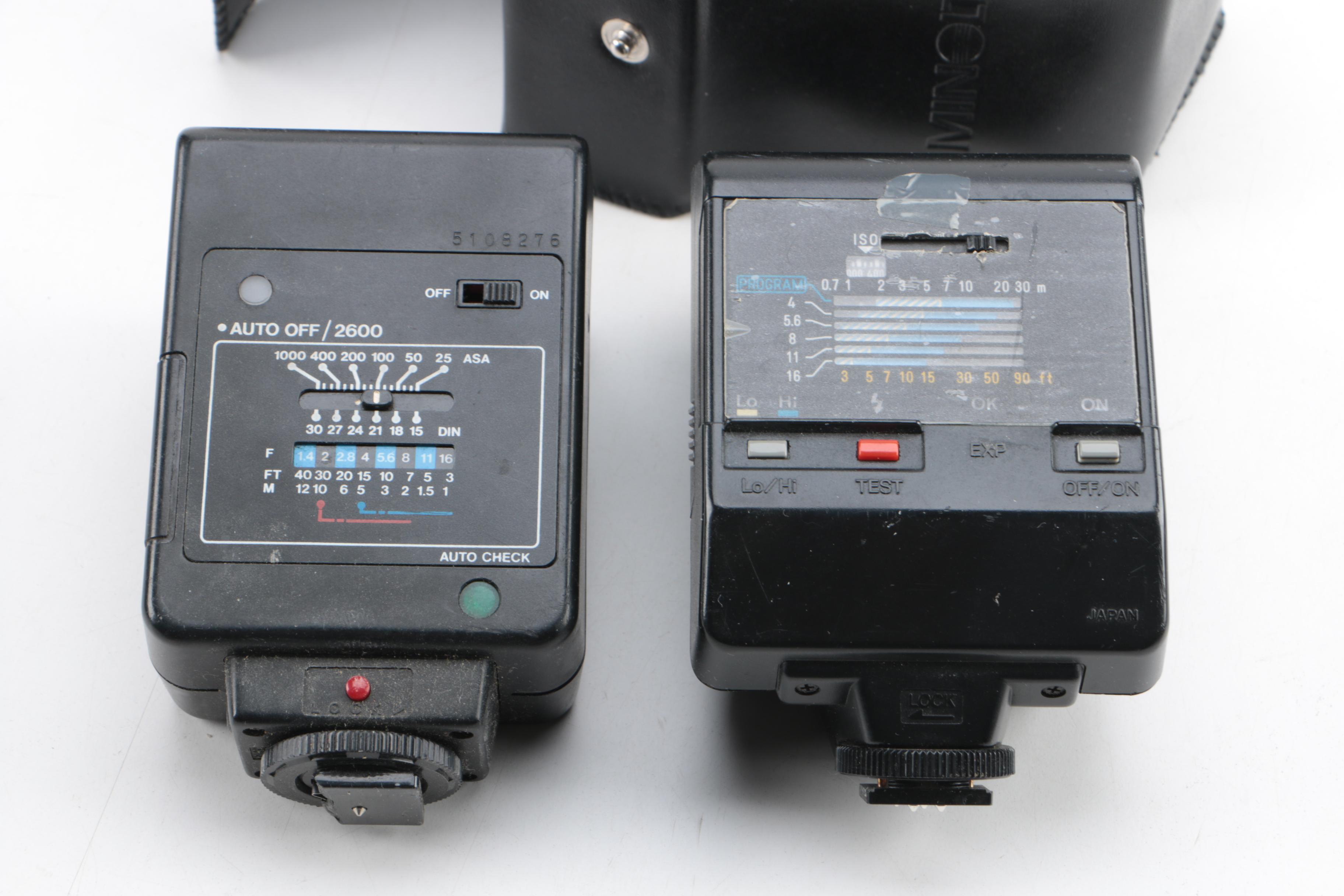 Vintage Minolta Maxxum 7000 SLR Camera with Case and Accessories