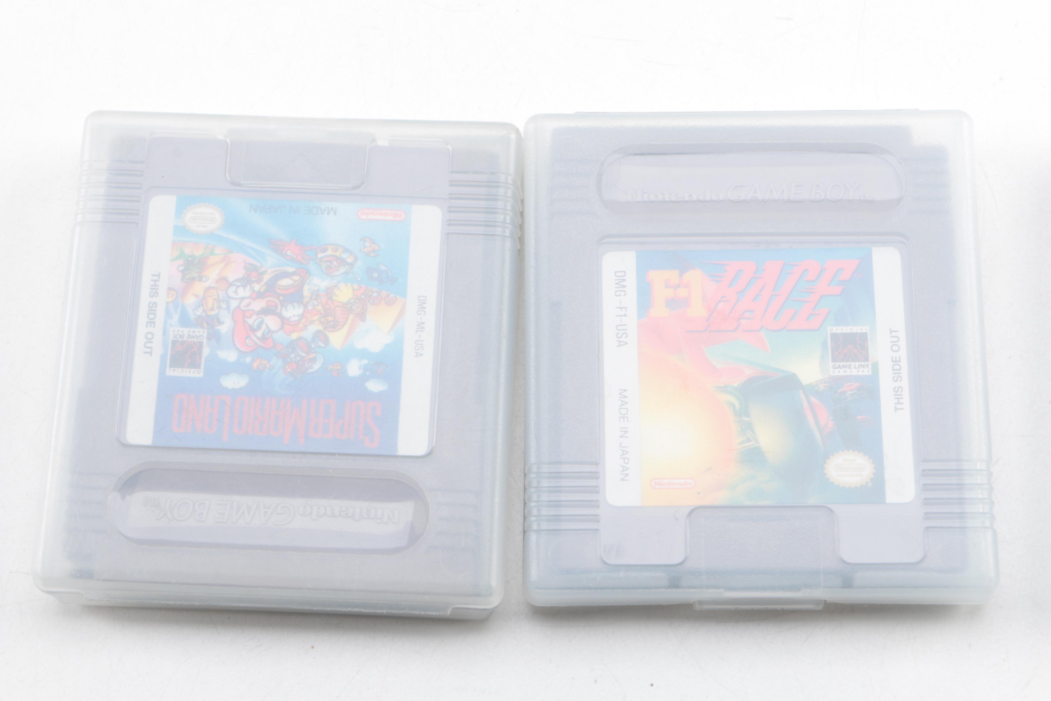 Original Nintendo Gameboy with "Metroid," Other Games