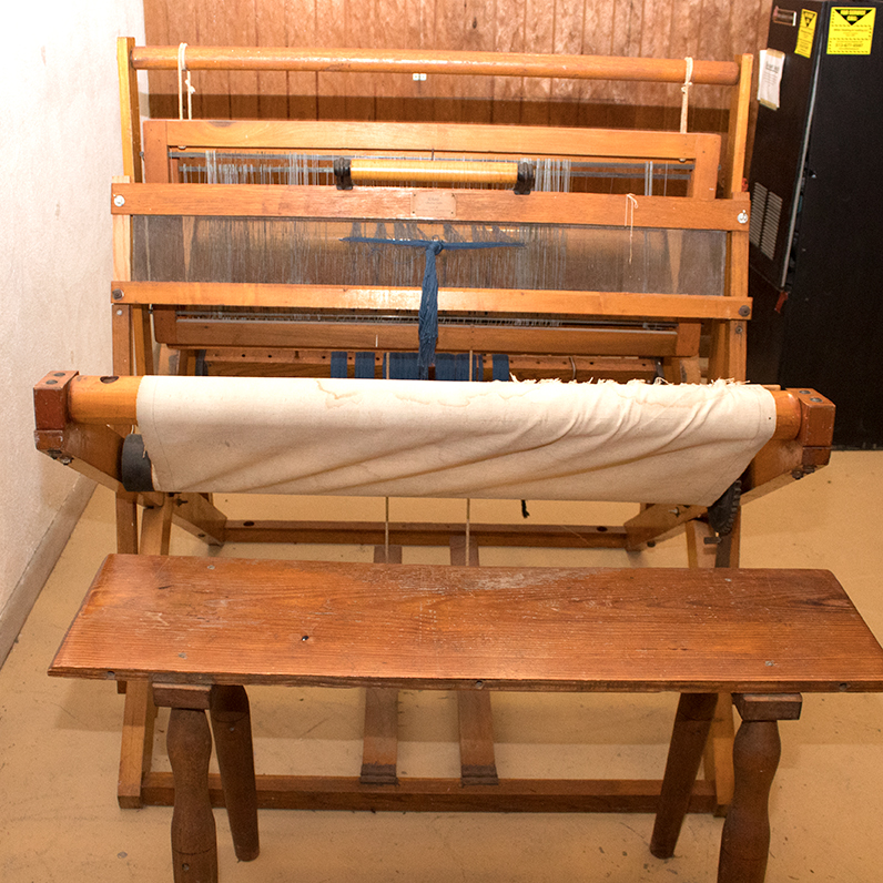 Ideal Harness Loom by Reed Loom Co. and Handmade Bench