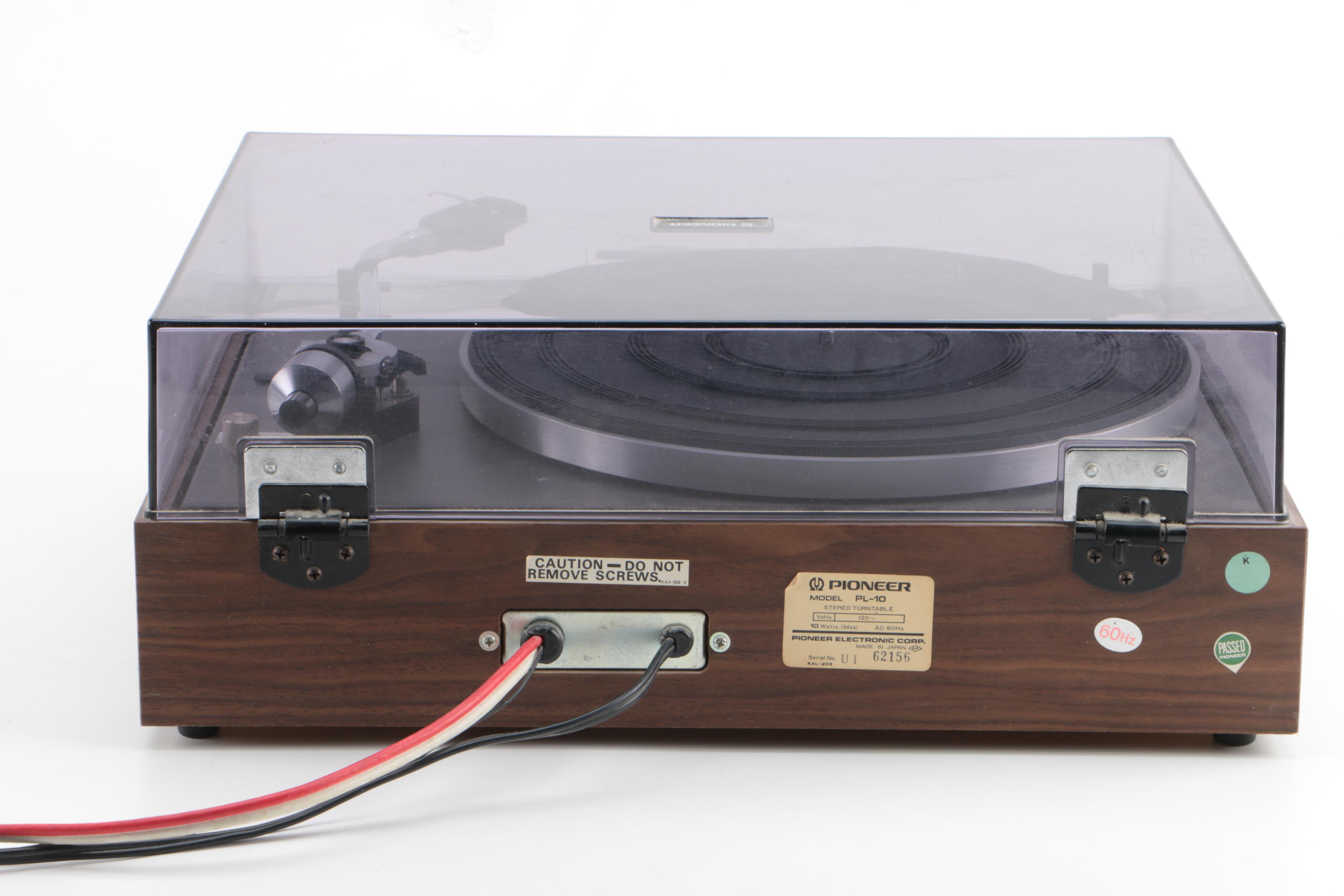 Vintage Pioneer PL-10 Stereo Turntable