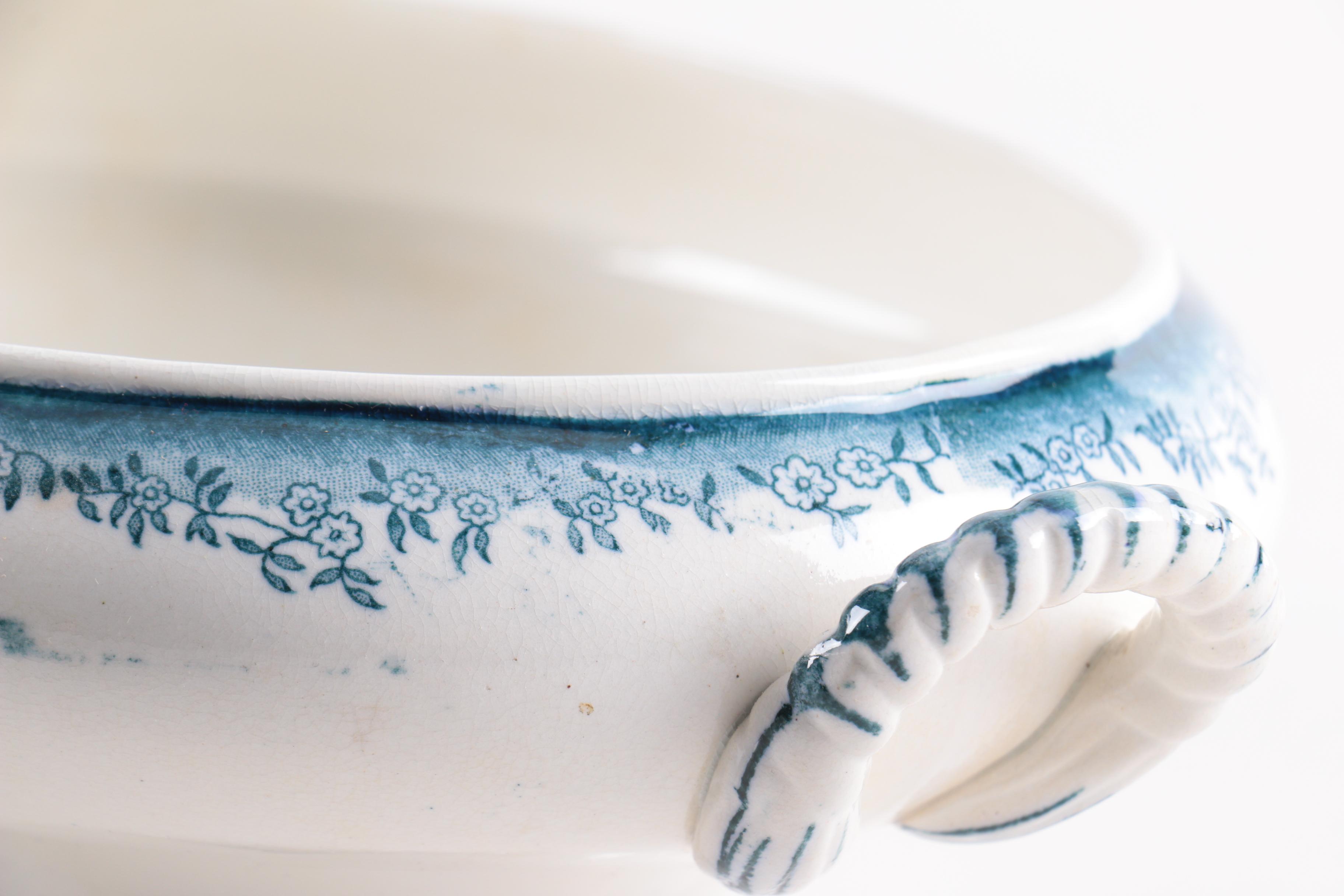 Antique English James Kent Porcelain Serving Dish