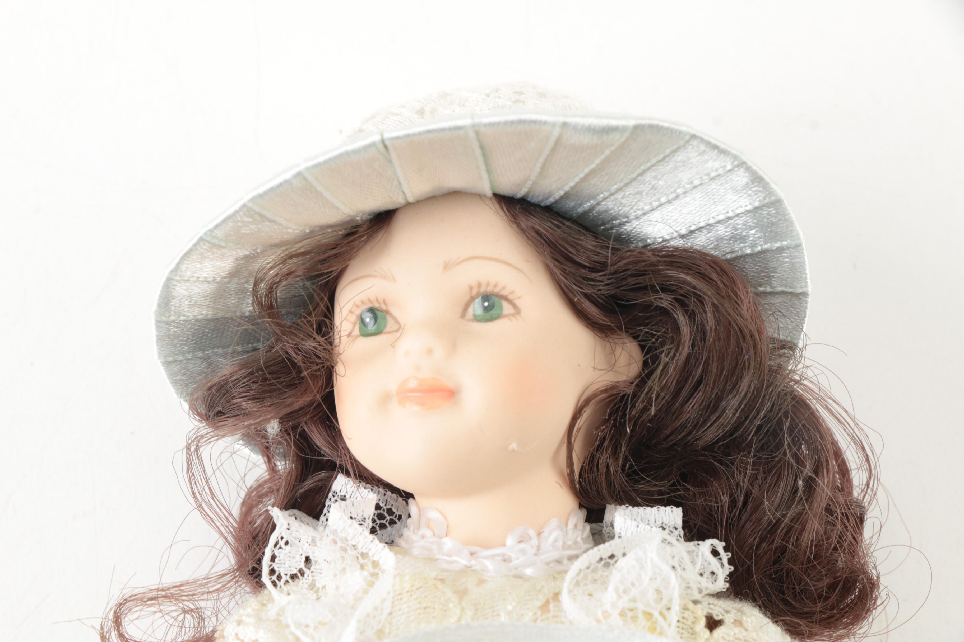 Vintage Hand-Painted Porcelain Dolls