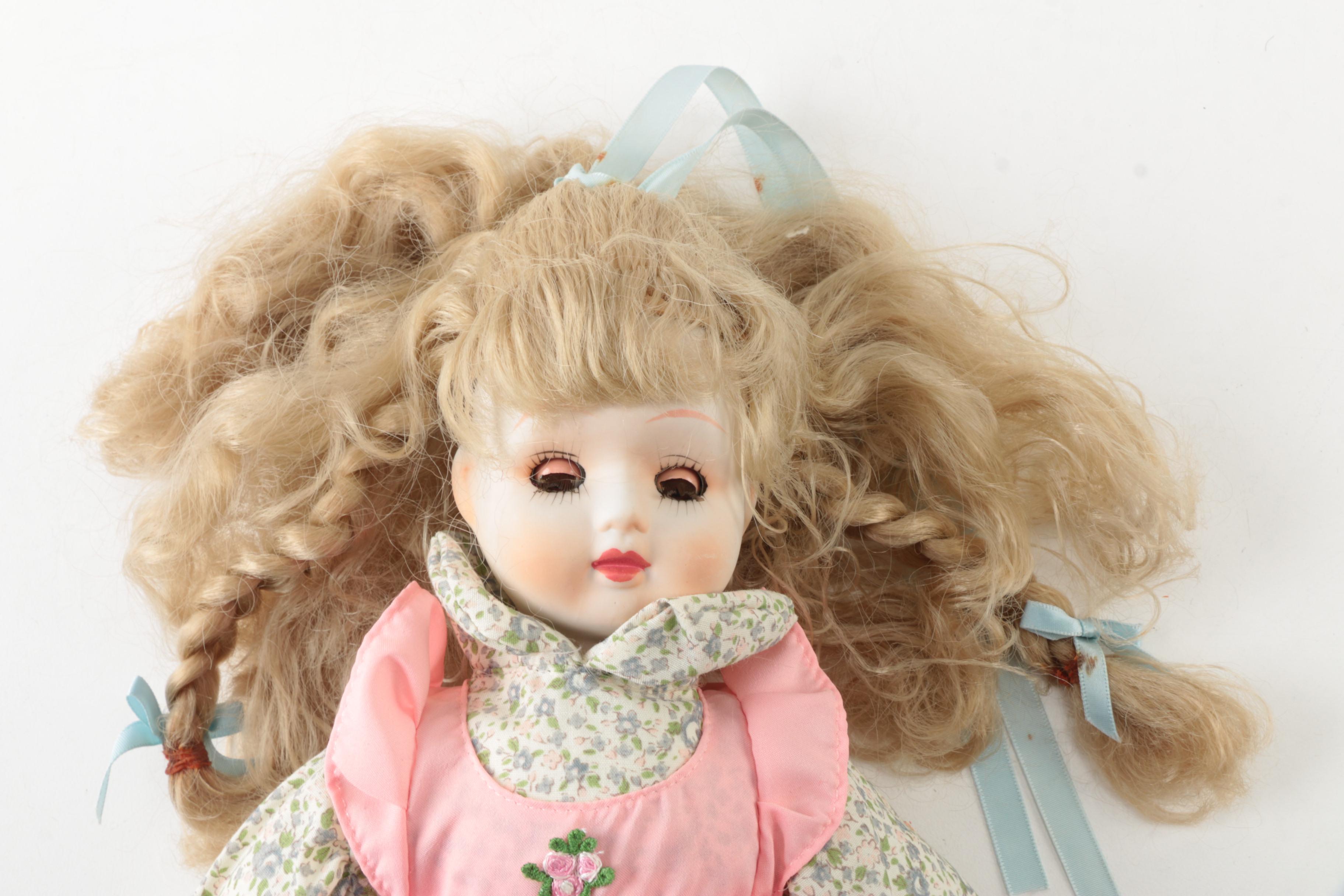 Vintage Hand-Painted Porcelain Dolls