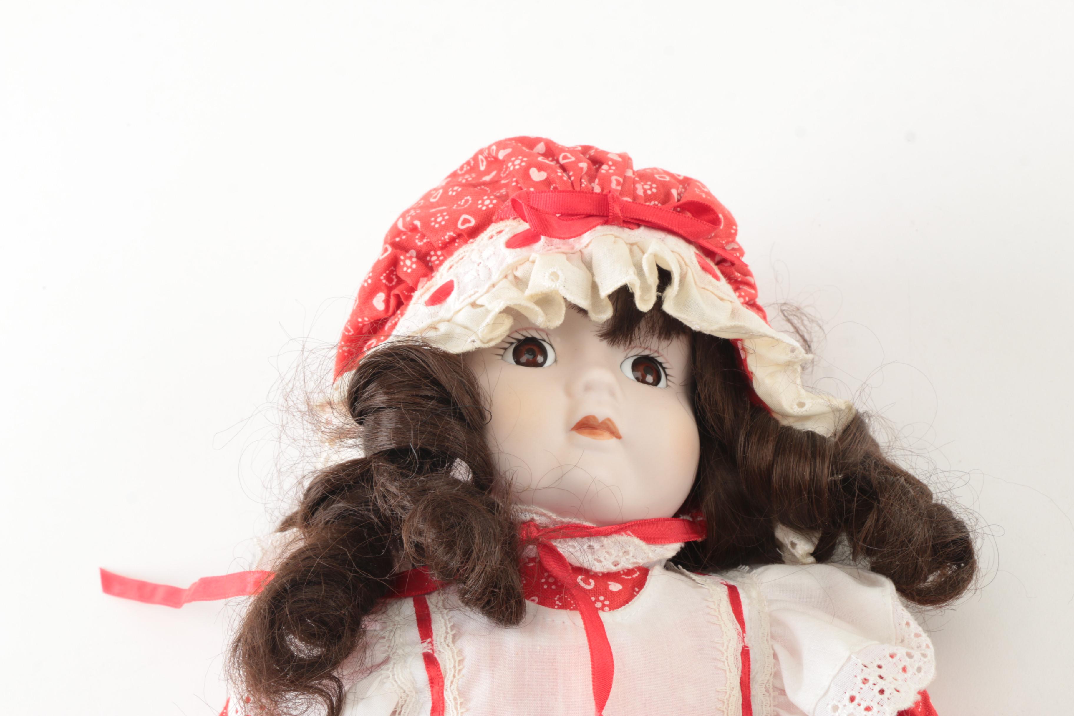 Vintage Hand-Painted Porcelain Dolls