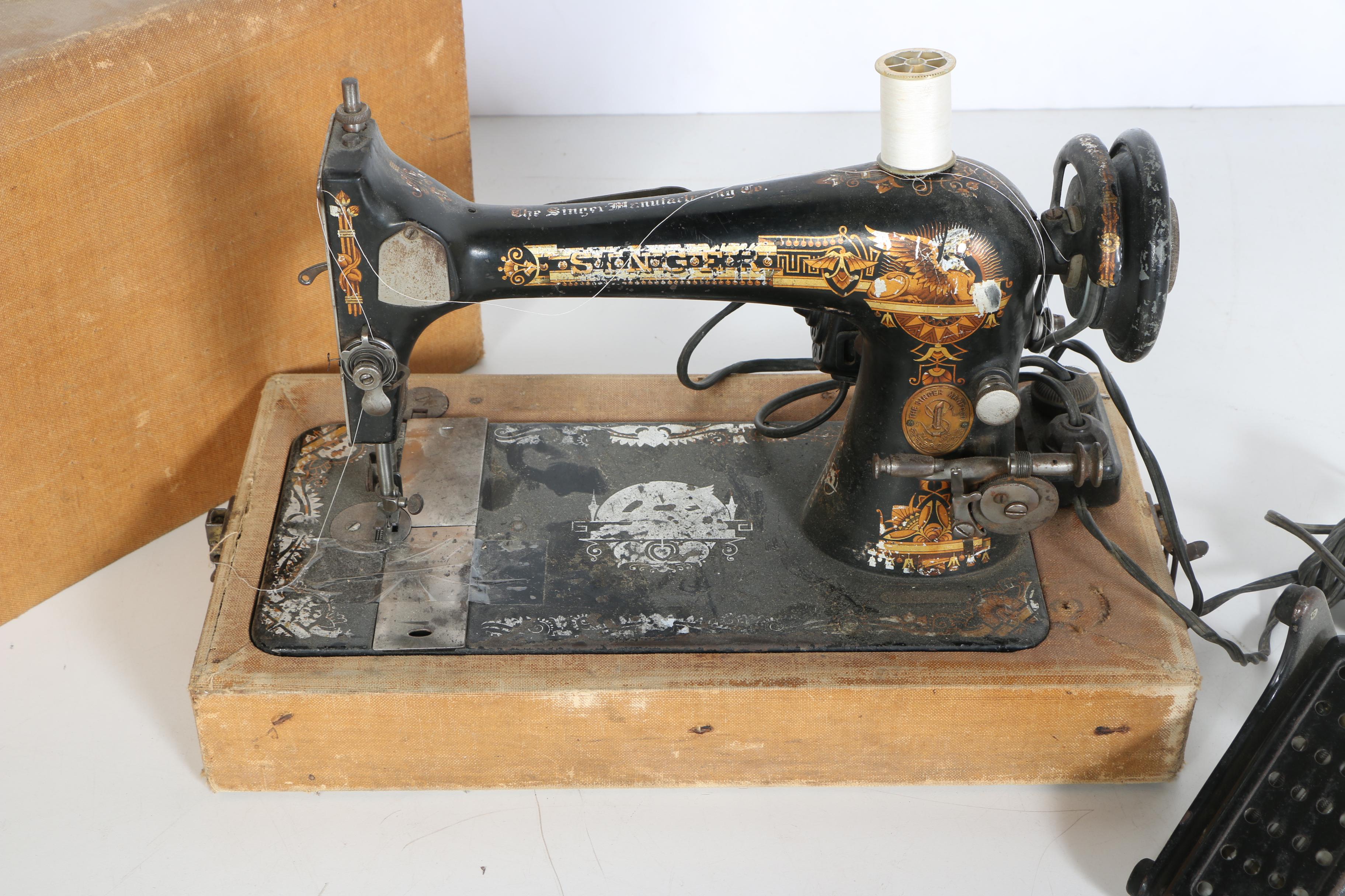Antique Singer "Sphinx" Sewing Machine