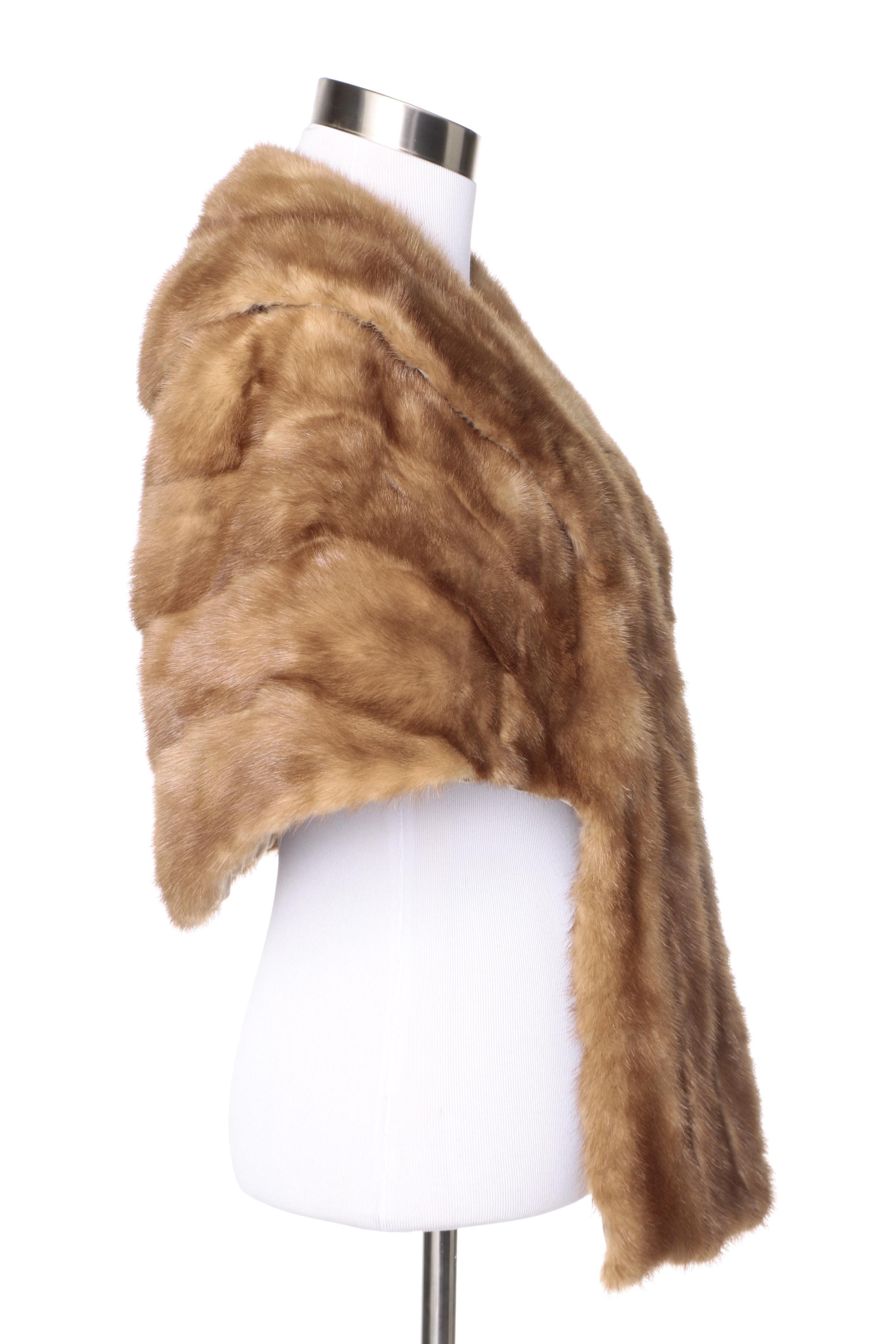 Vintage Mink Fur Stole