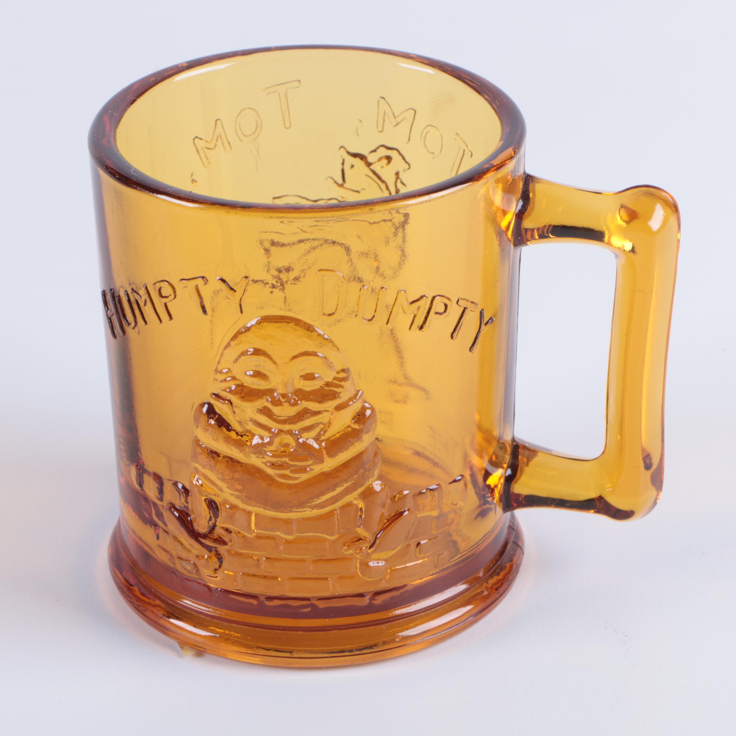 1970's Indiana Glass Nursery Rhyme Tableware