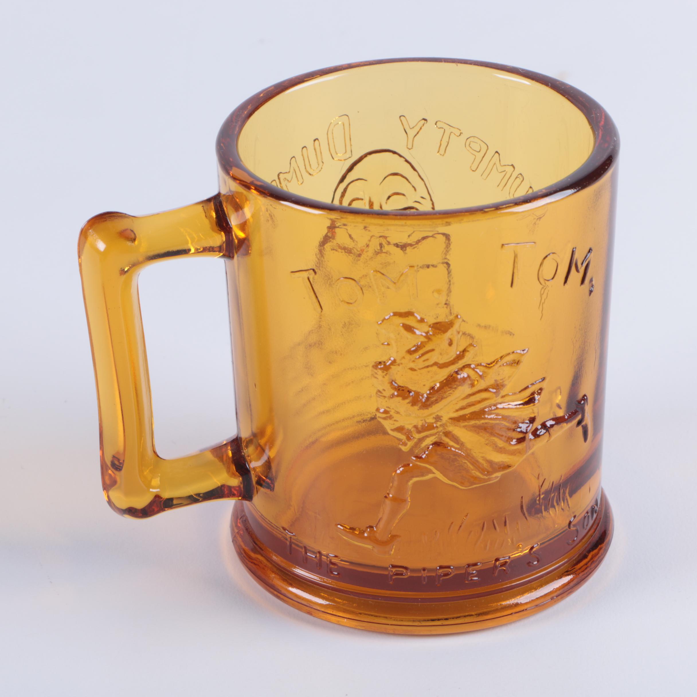 1970's Indiana Glass Nursery Rhyme Tableware