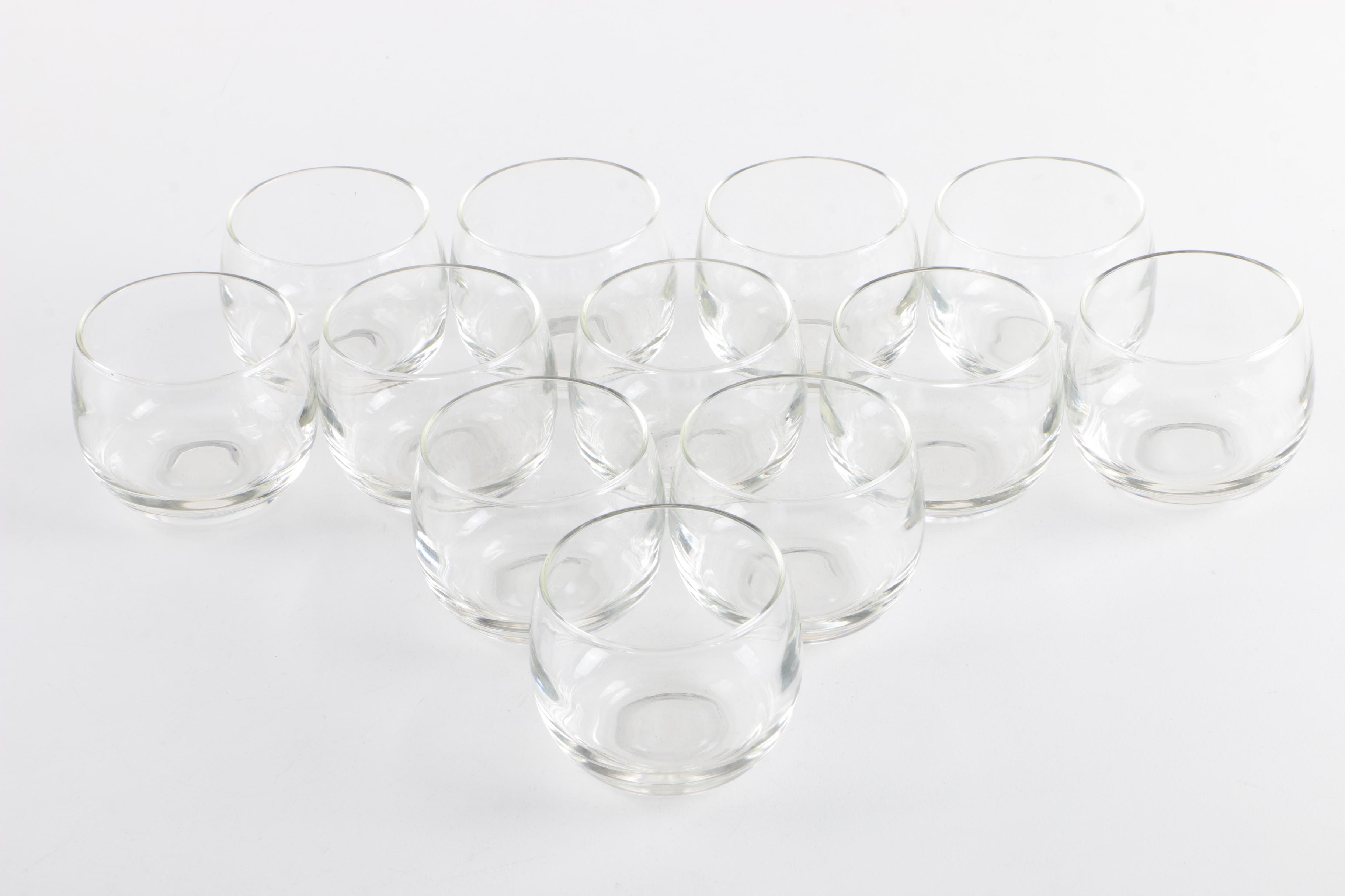 Vintage Chrome Bamboo Hollywood Regency Style Punch Set