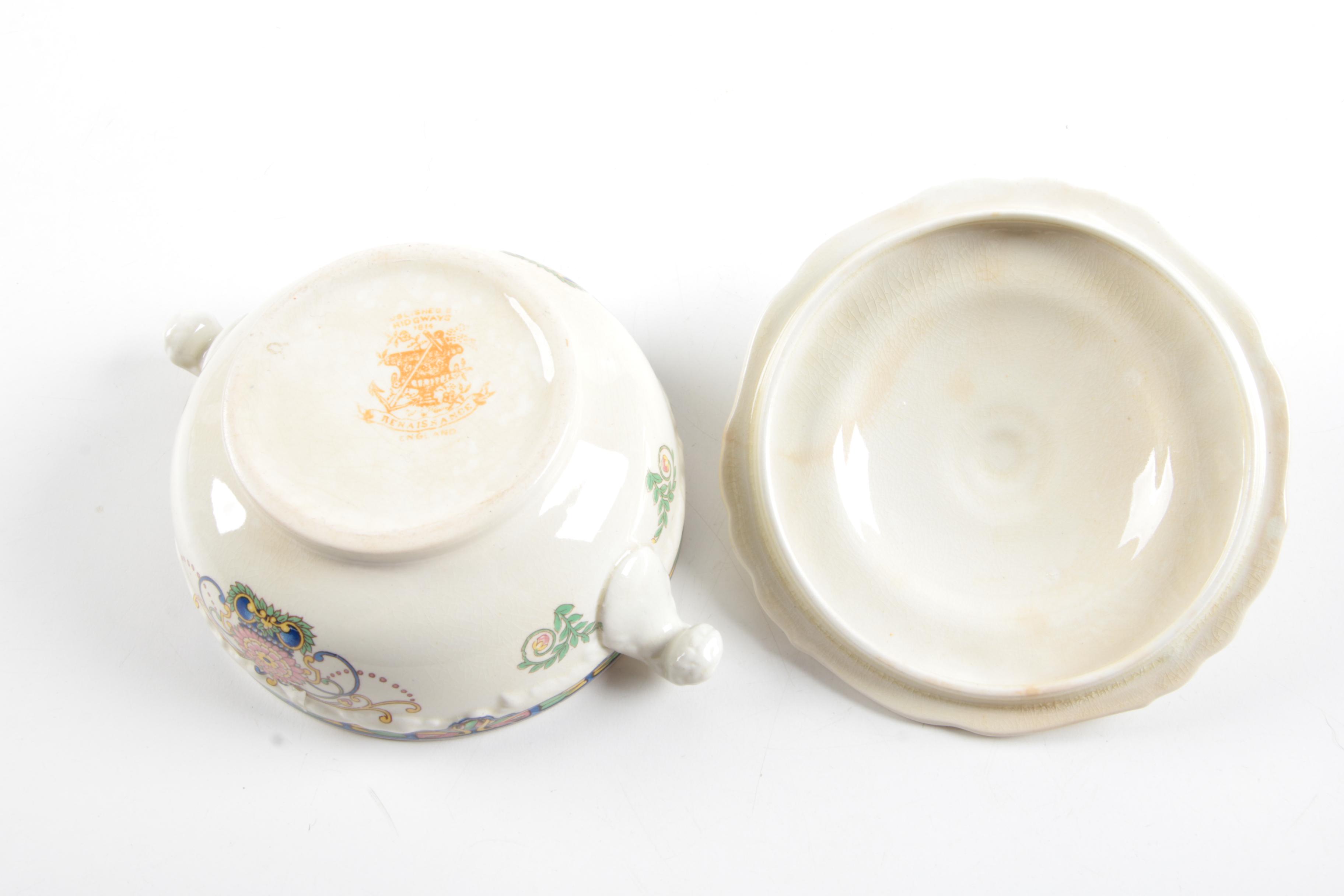 Vintage Ridgways Lidded Bowl