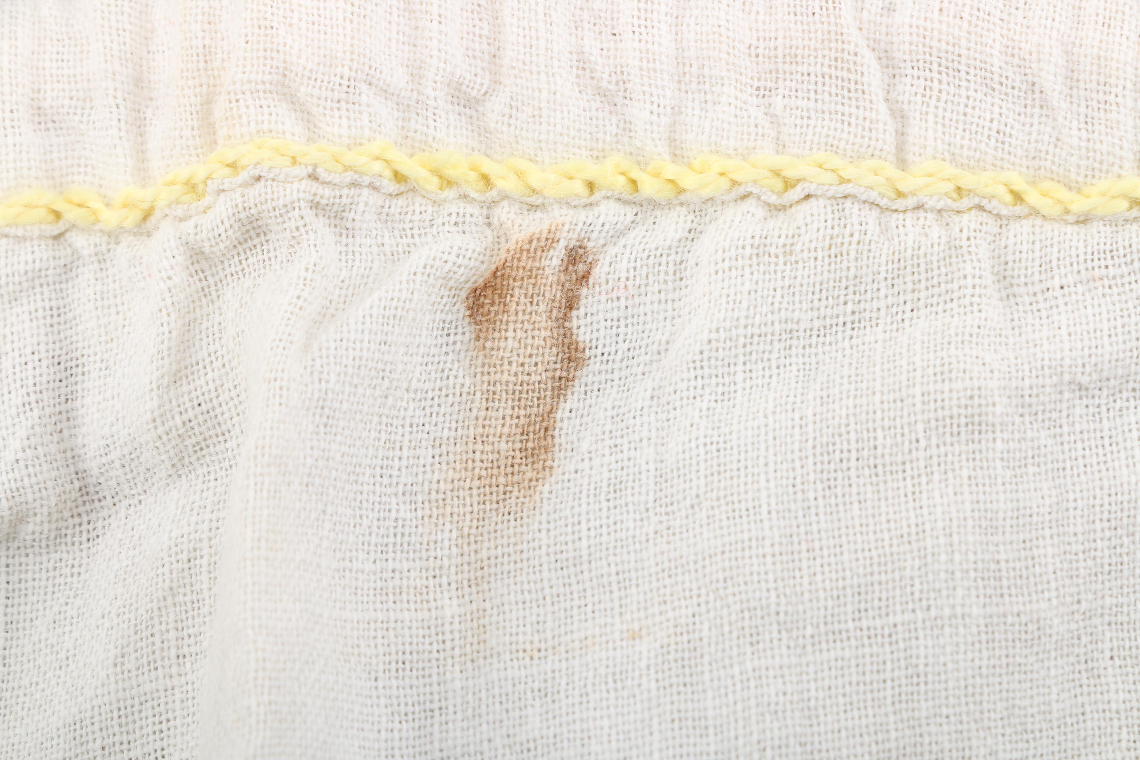 Vintage Hand Embroidered Laundry Bag