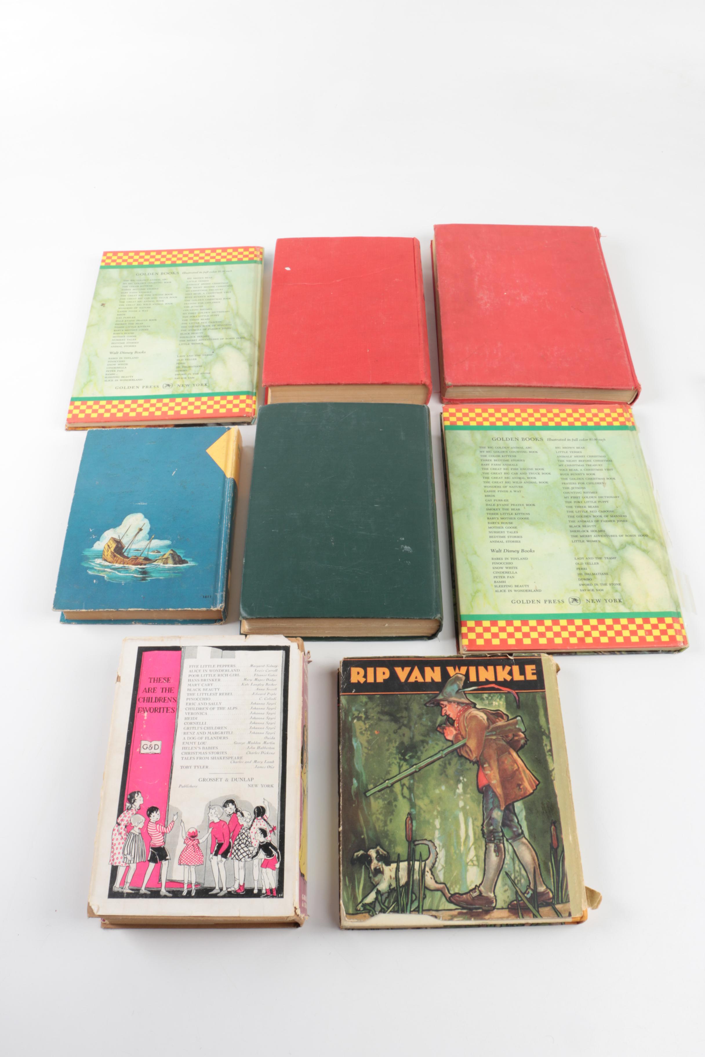 Children's Books Including 1963 Golden Books "Robin Hood" and "Black Beauty"