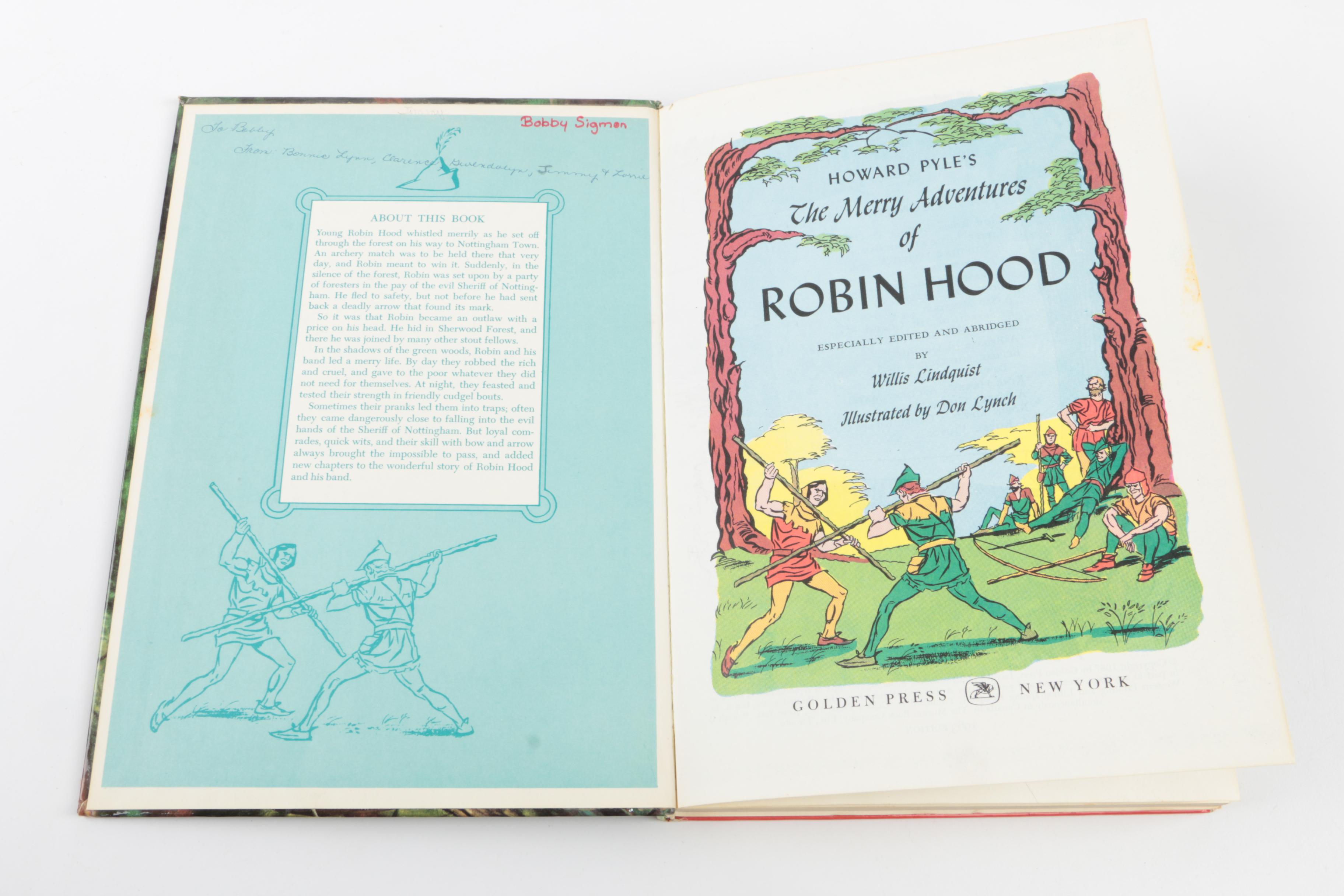 Children's Books Including 1963 Golden Books "Robin Hood" and "Black Beauty"