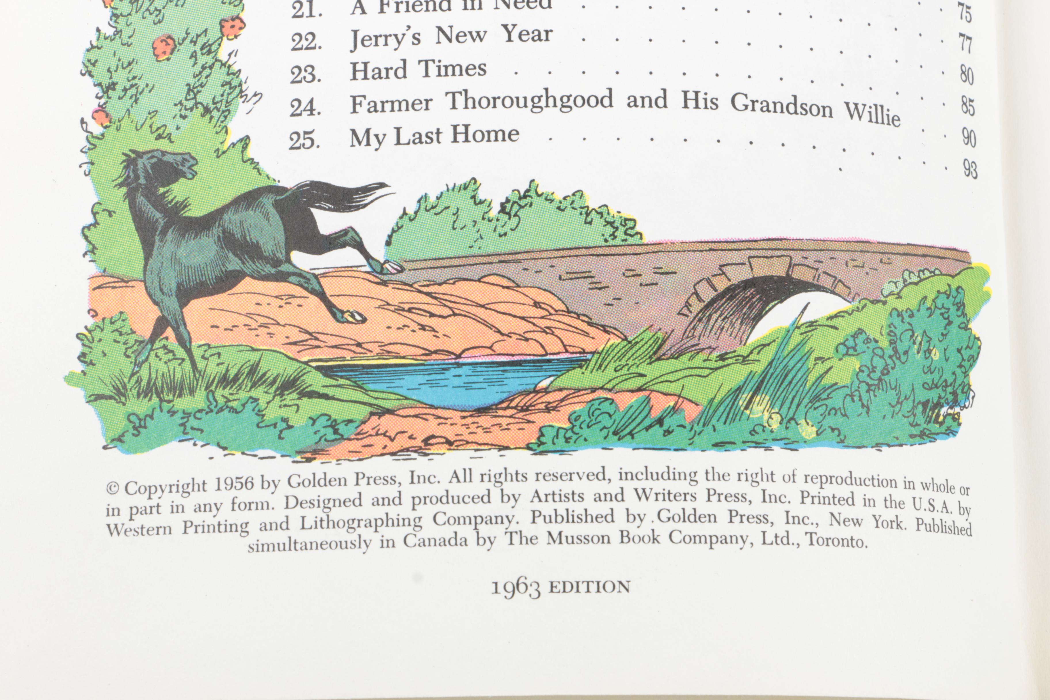 Children's Books Including 1963 Golden Books "Robin Hood" and "Black Beauty"