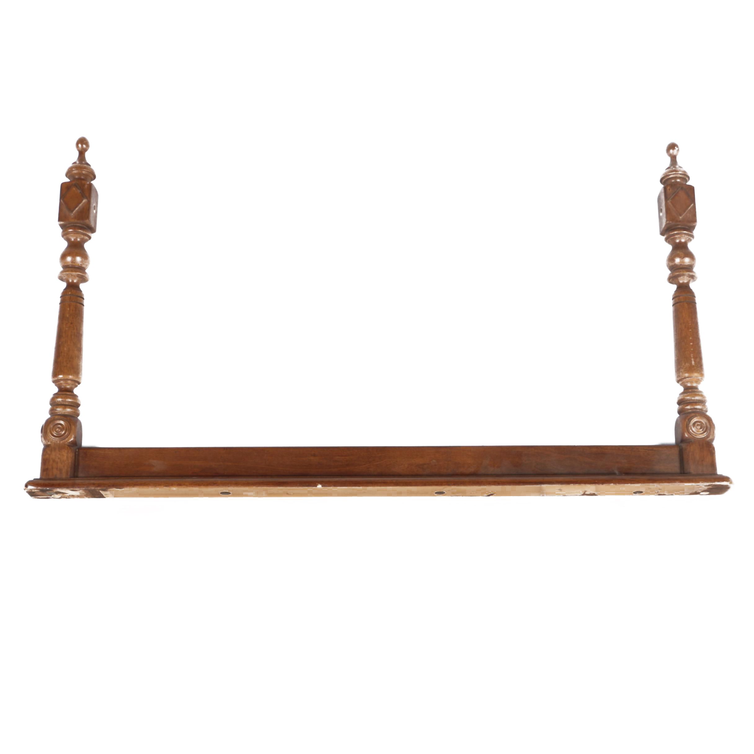 Vintage Cheval Walnut Mirror Frame