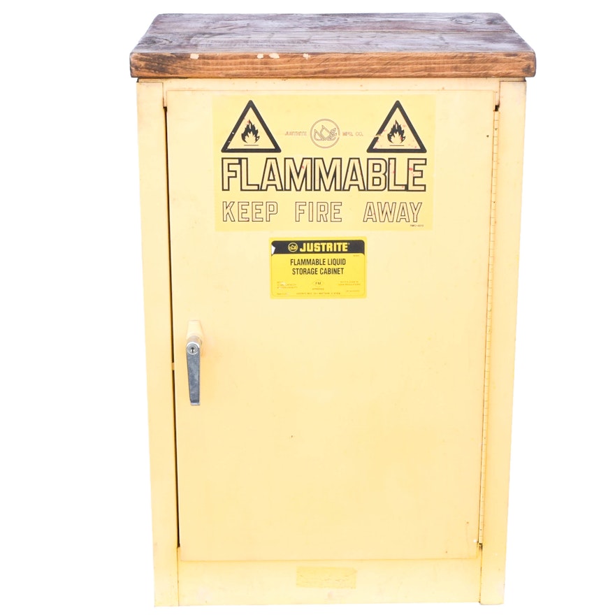 Repurposed Justrite Flammable Liquid Storage Cabinet